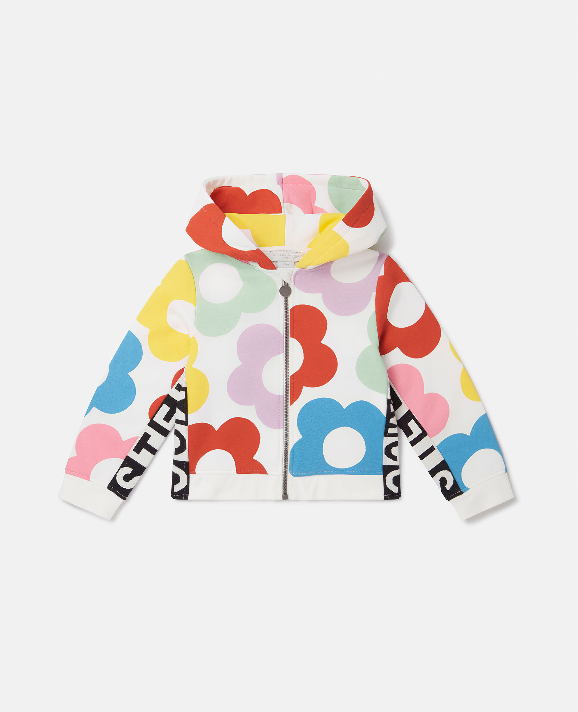 Floral Pattern Hooded Sweatshirt