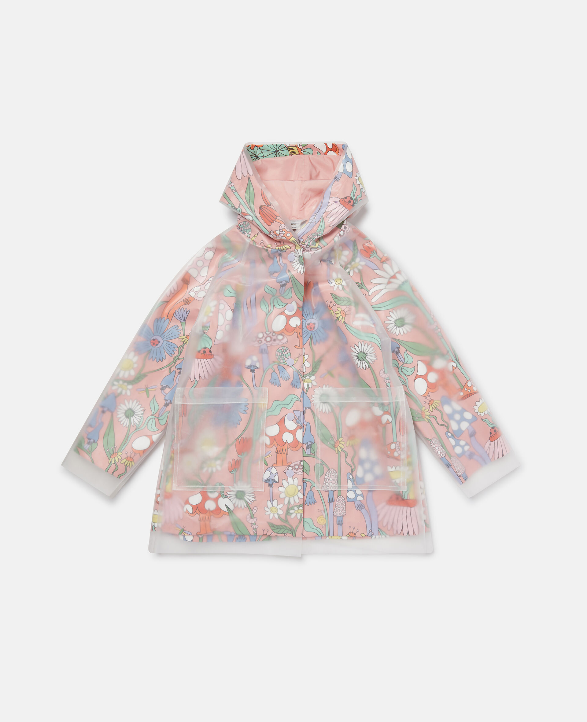 Woodland Print Hooded RainCoat