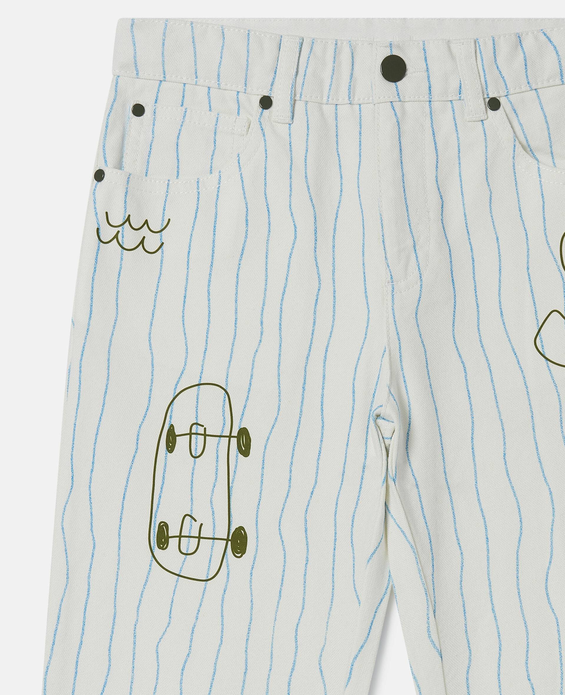 Skateboard Print Jeans