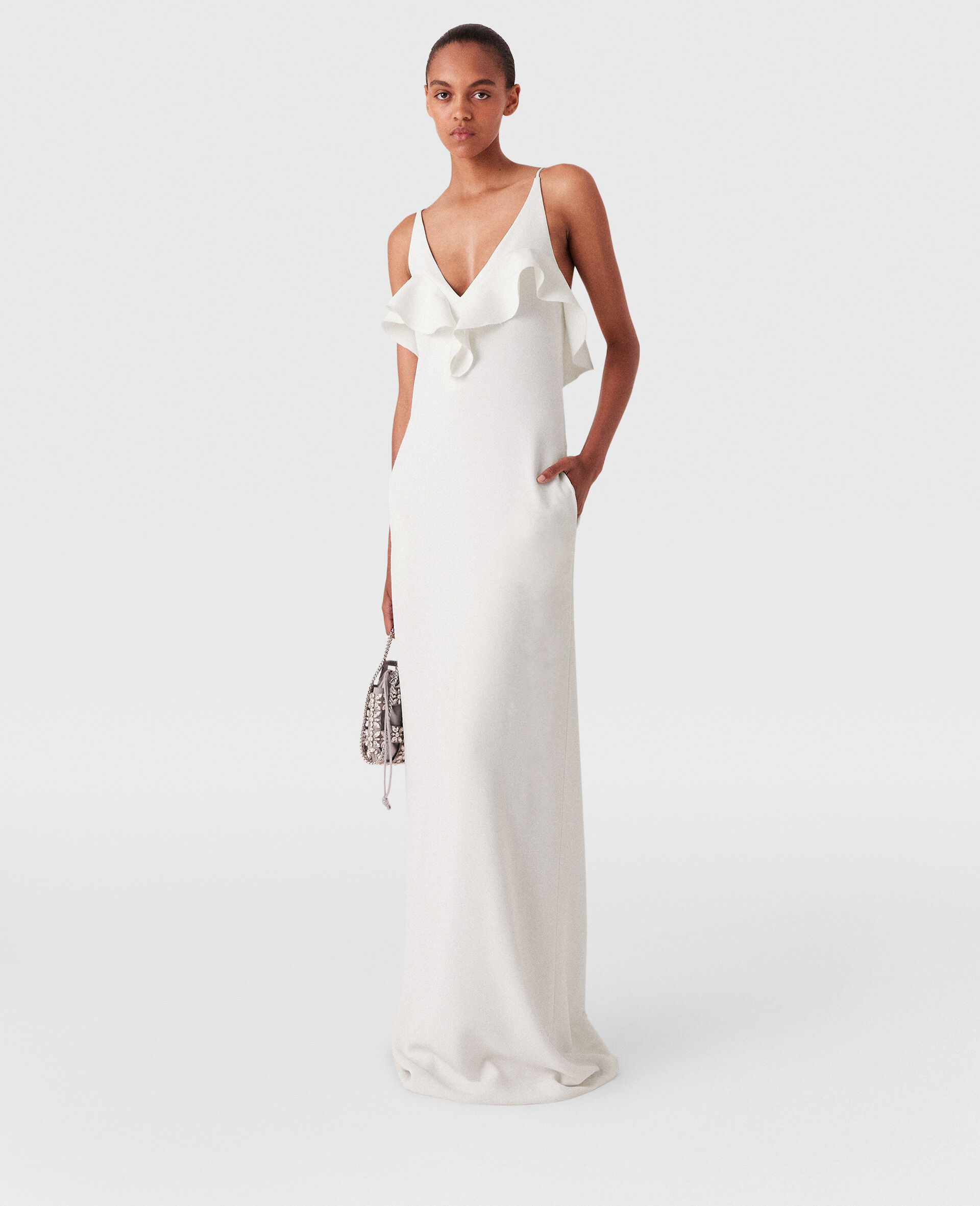 Ruffle Tier V-Neck Dress