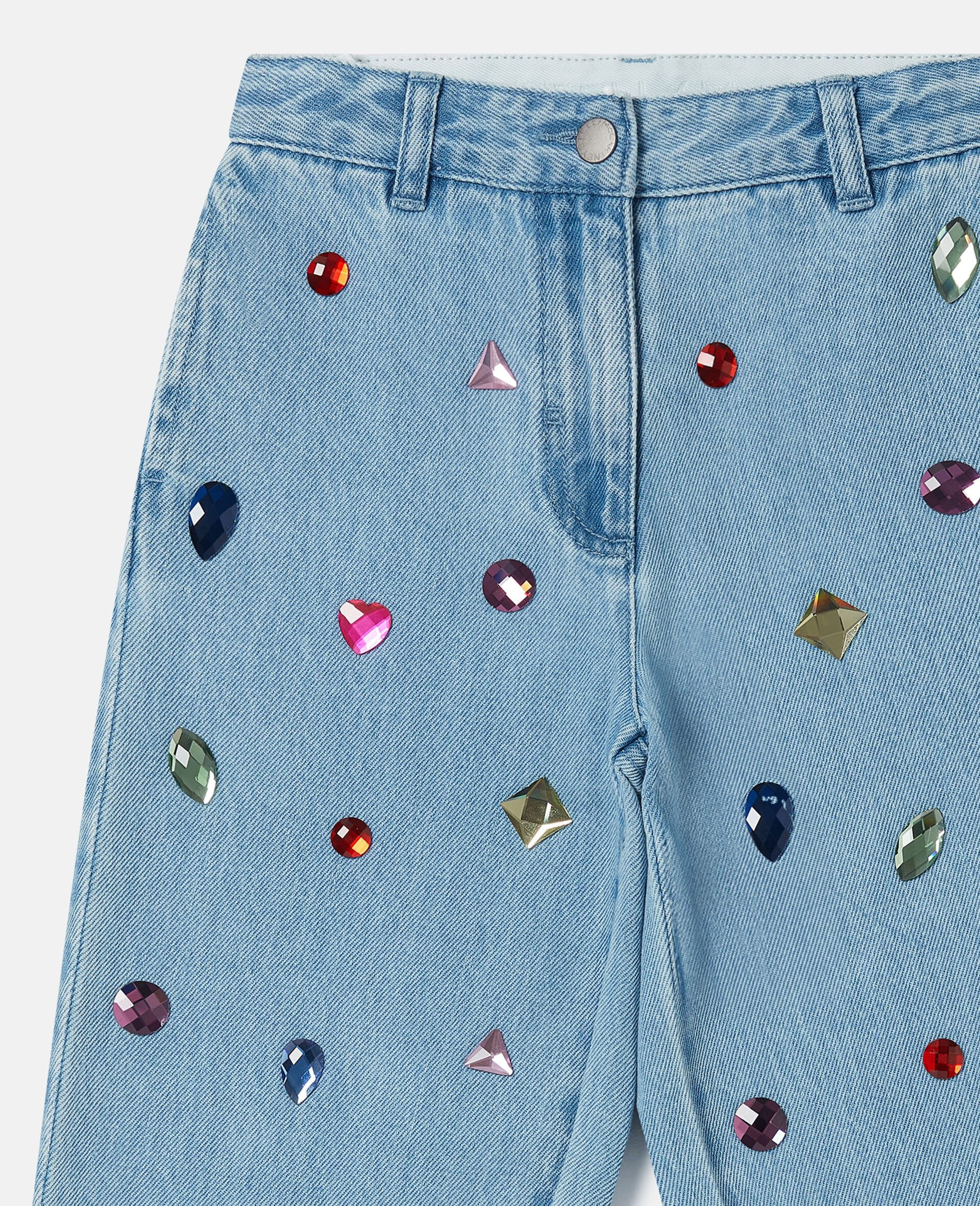 Jewel Embroidered Denim Jeans