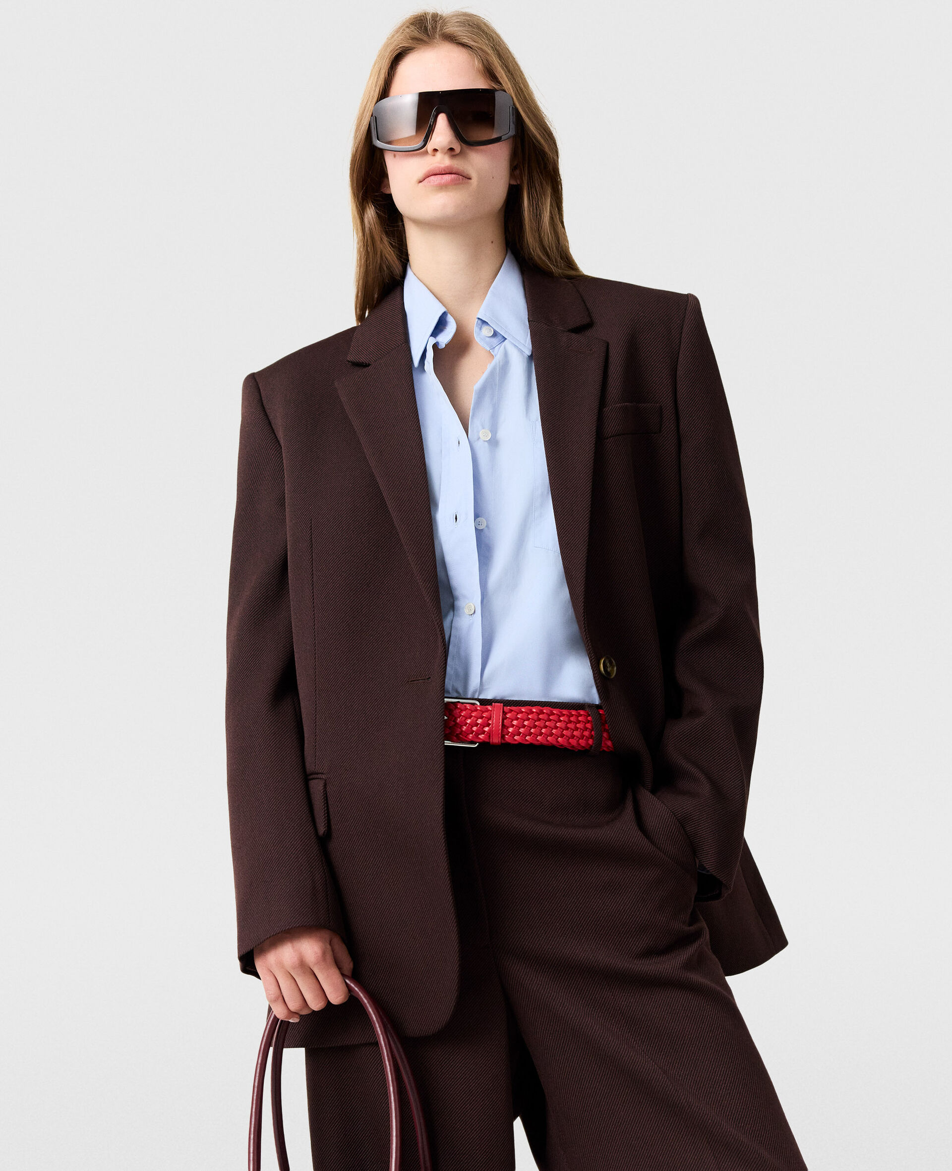 Single-Breasted Peak-Lapel Blazer