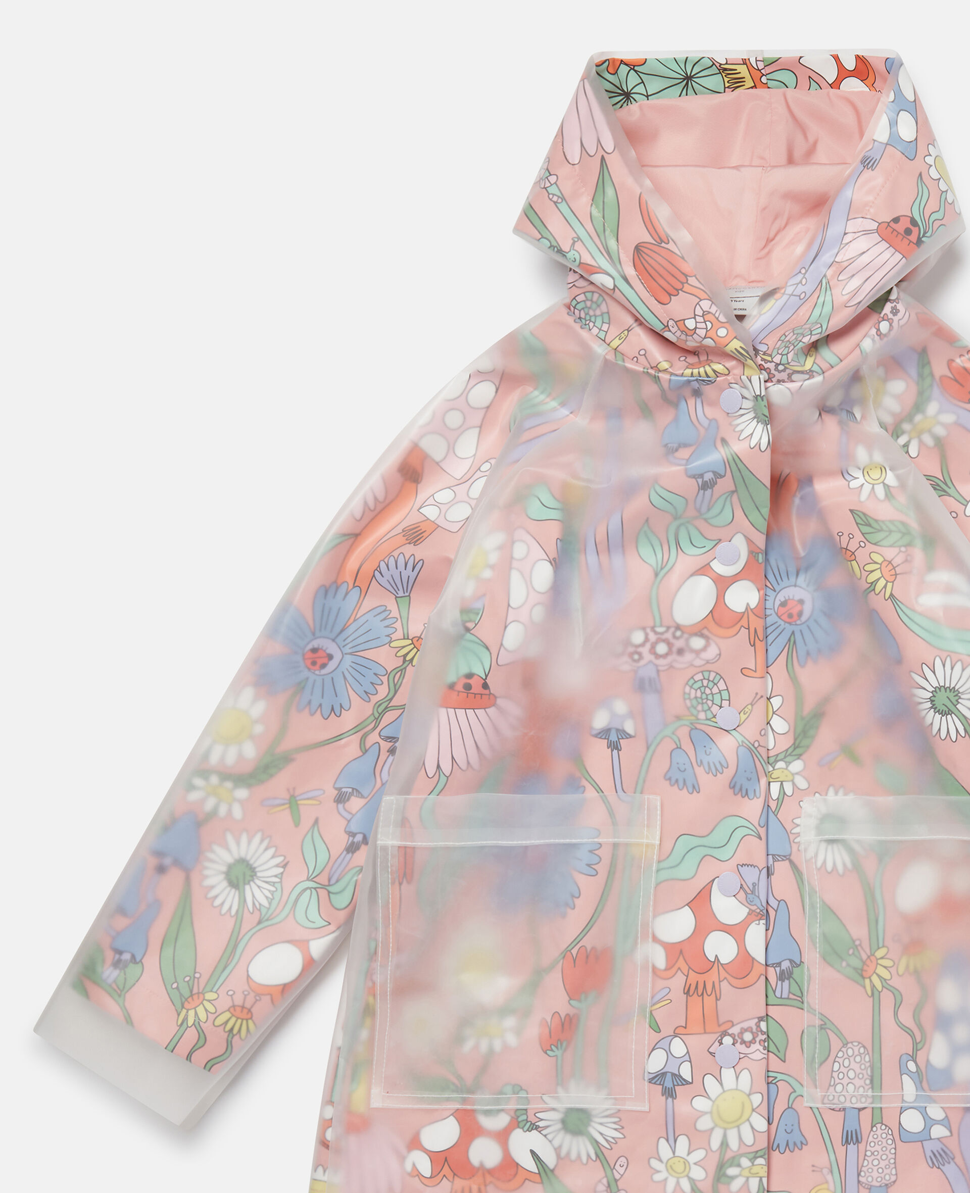 Woodland Print Hooded RainCoat
