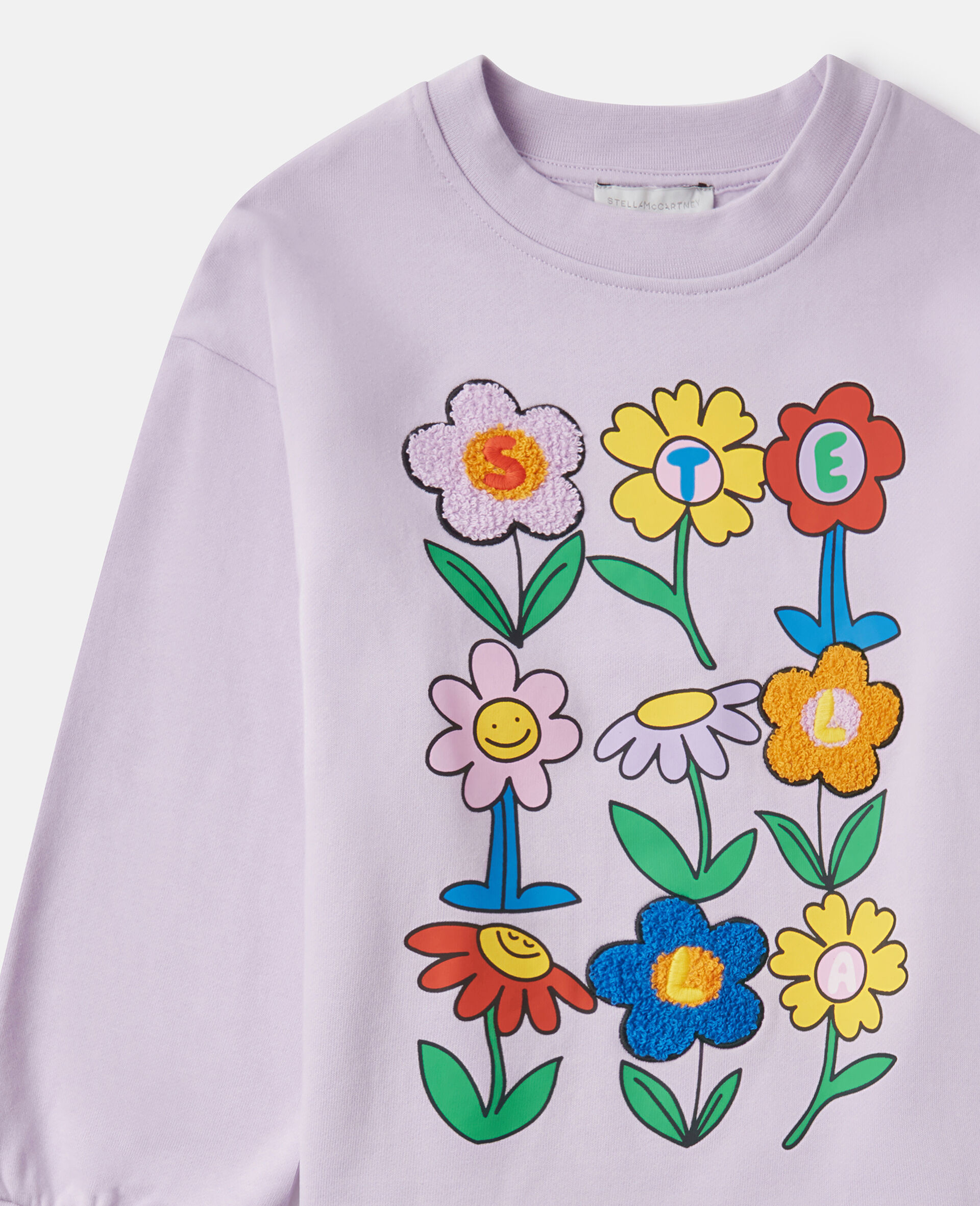 Flower Graphic Crewneck Sweatshirt