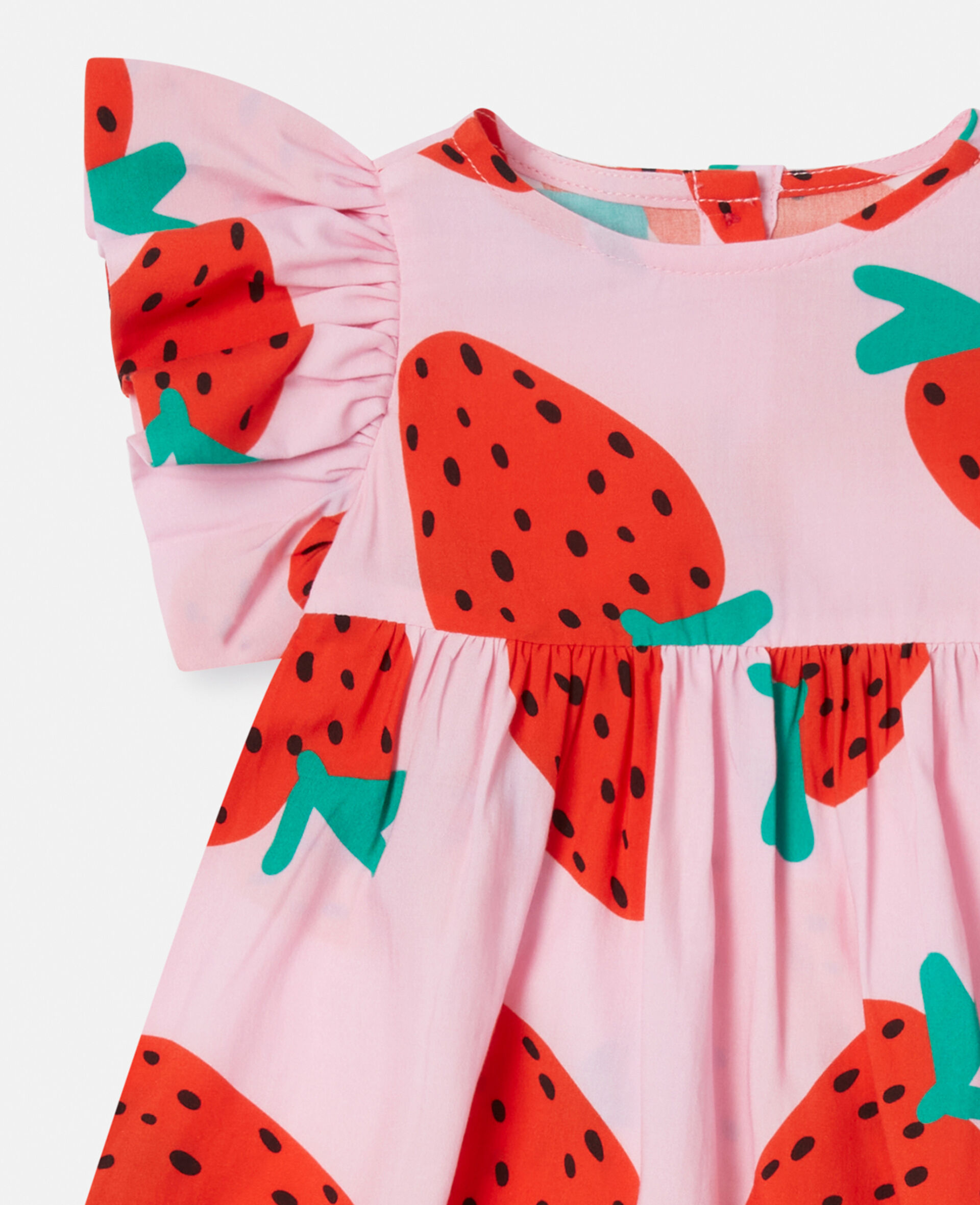 Strawberry Print Dress and Bloomers Set