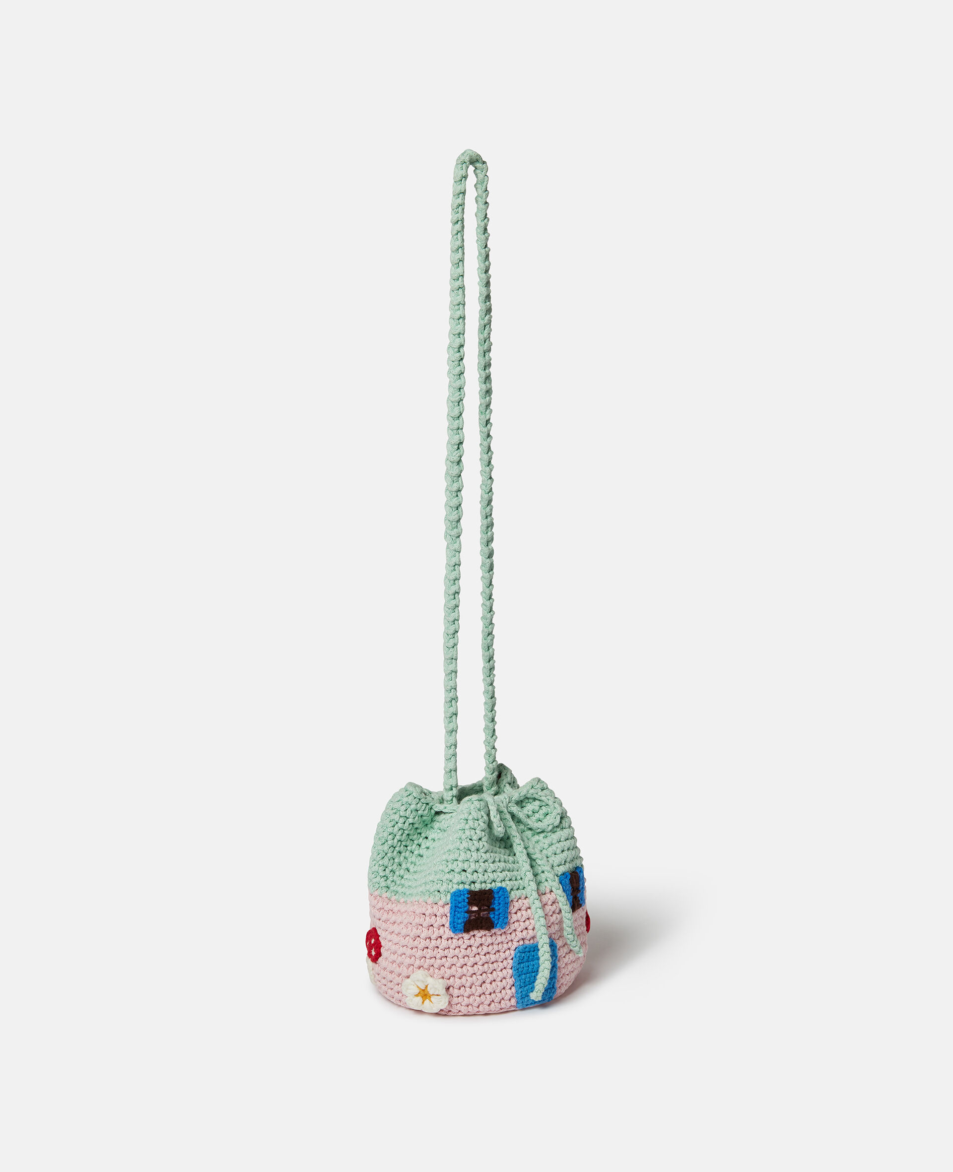 Toadstool House Crocheted Crossbody Bag
