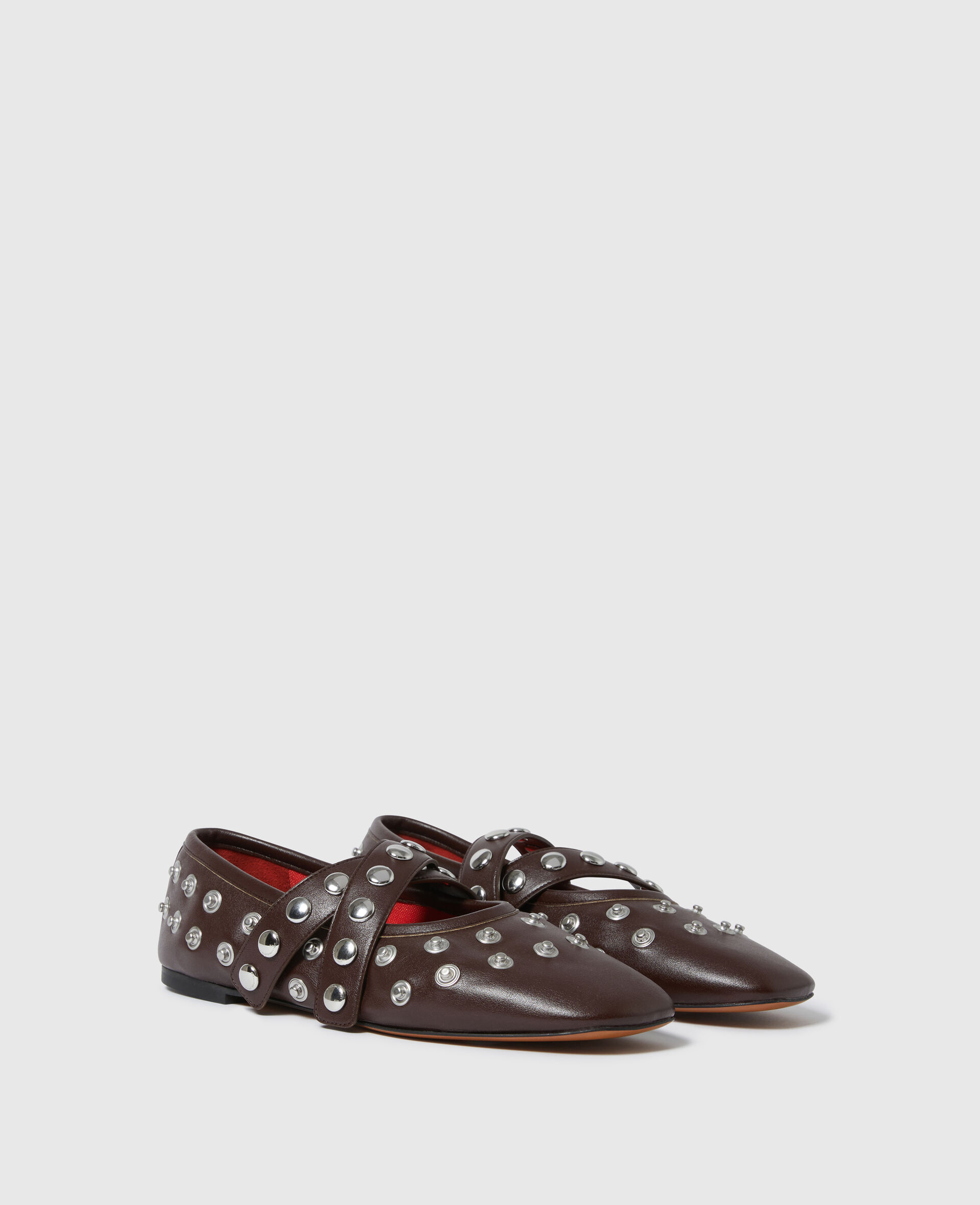 Ryder Popper-Studded Ballet Flats