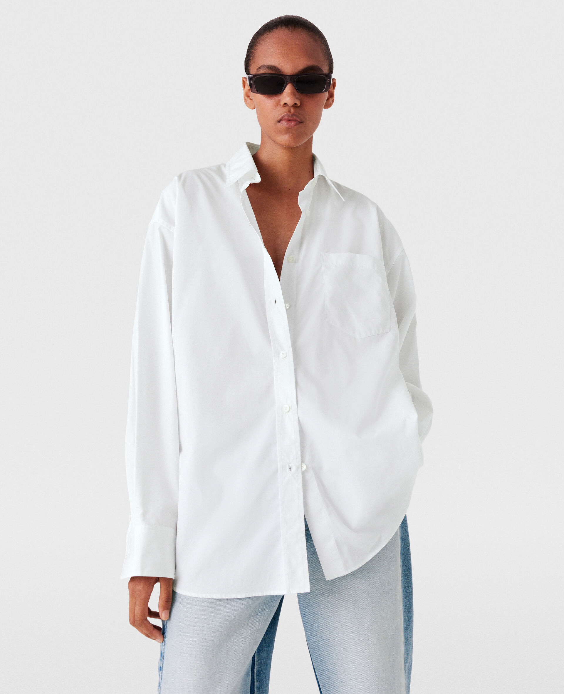 Poppy Print Panel Shirt