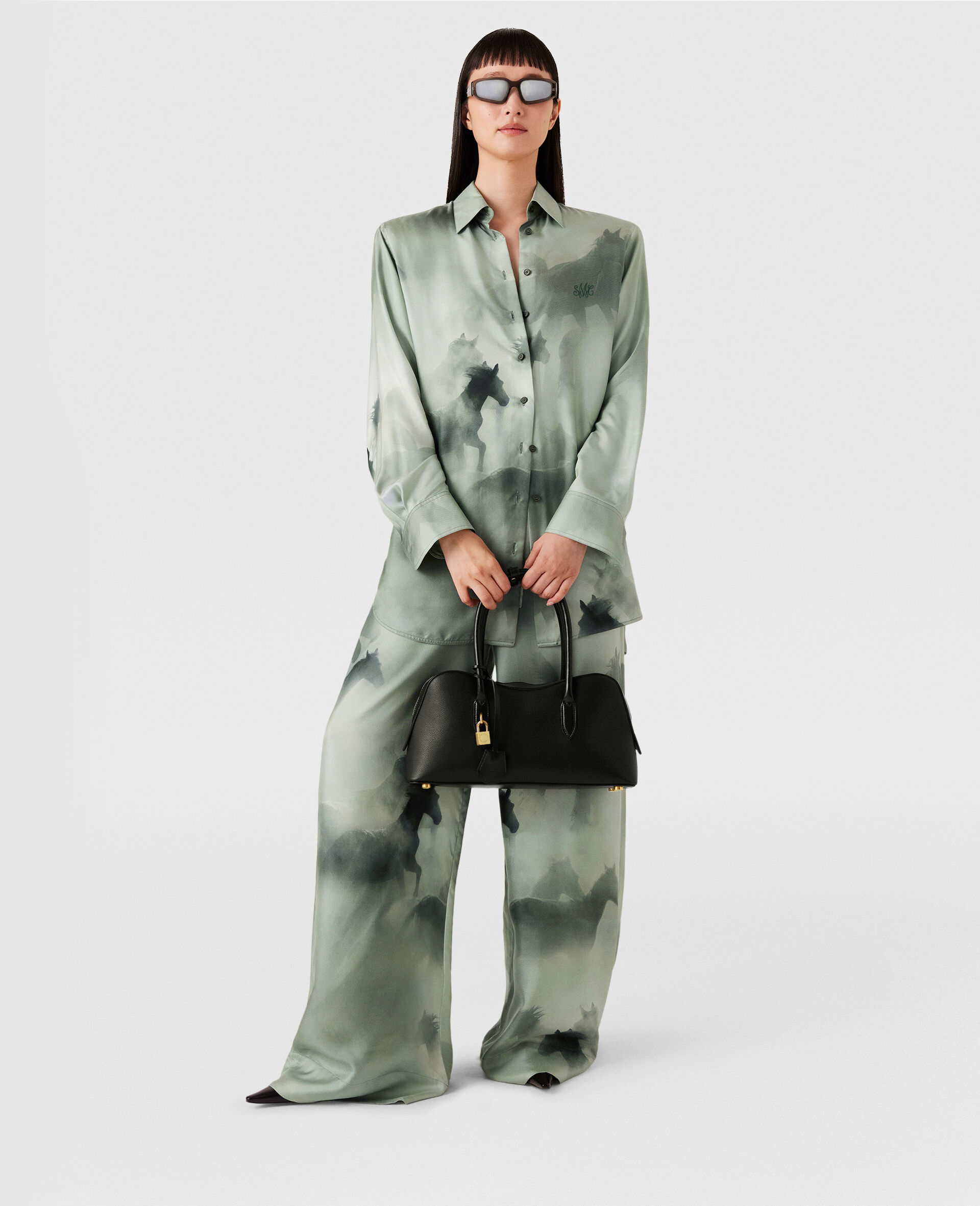 Drawstring Horse Print Pants