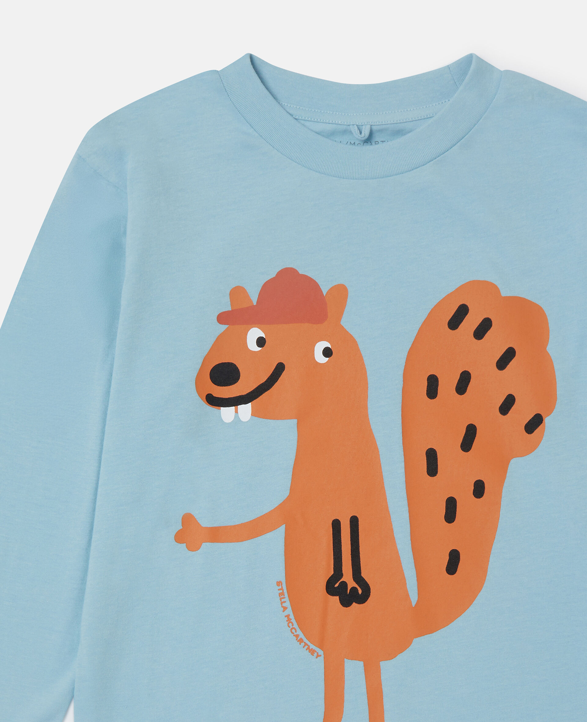 Squirrel Graphic Long-Sleeve Top