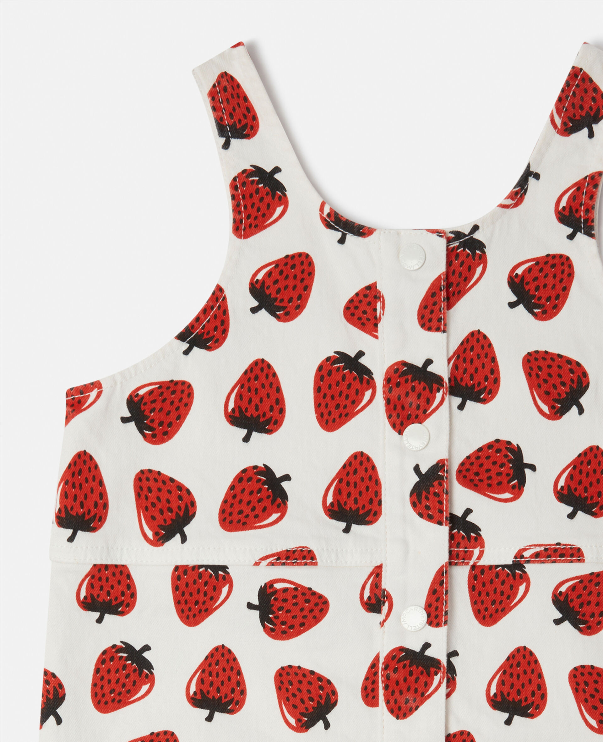 Strawberry Print Sleeveless Dress