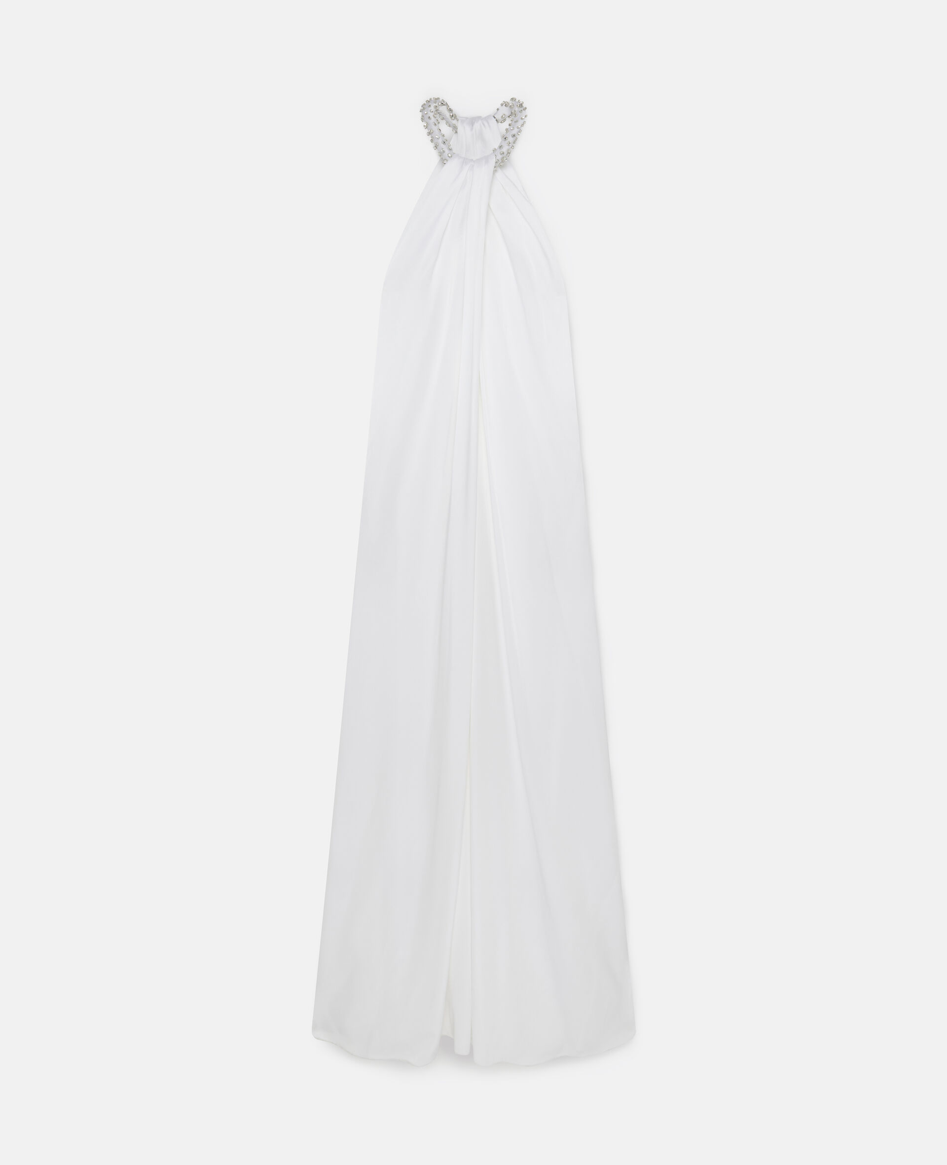 Crystal Halterneck Satin Maxi Dress