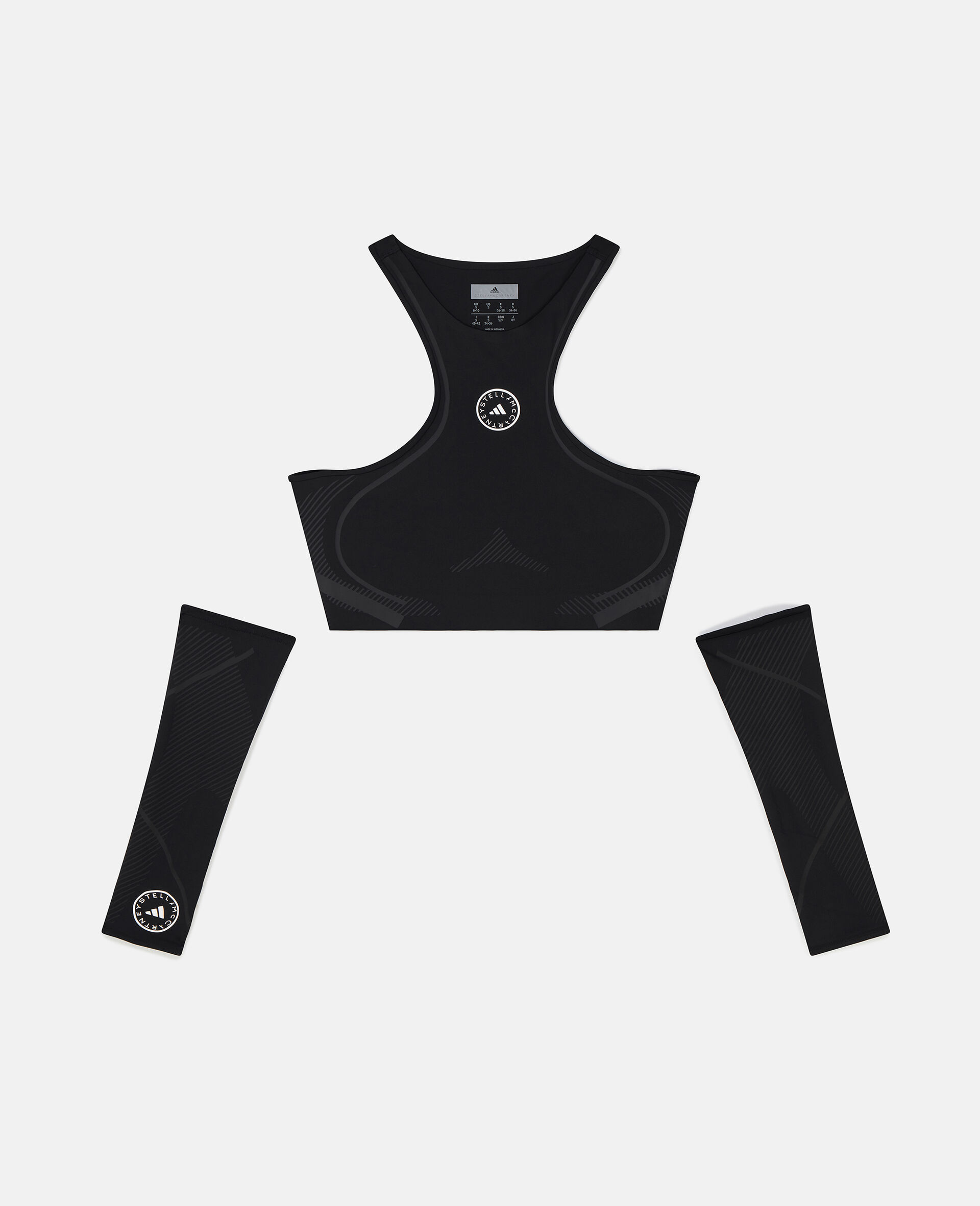 TruePace Running Crop Top with Arm Guards