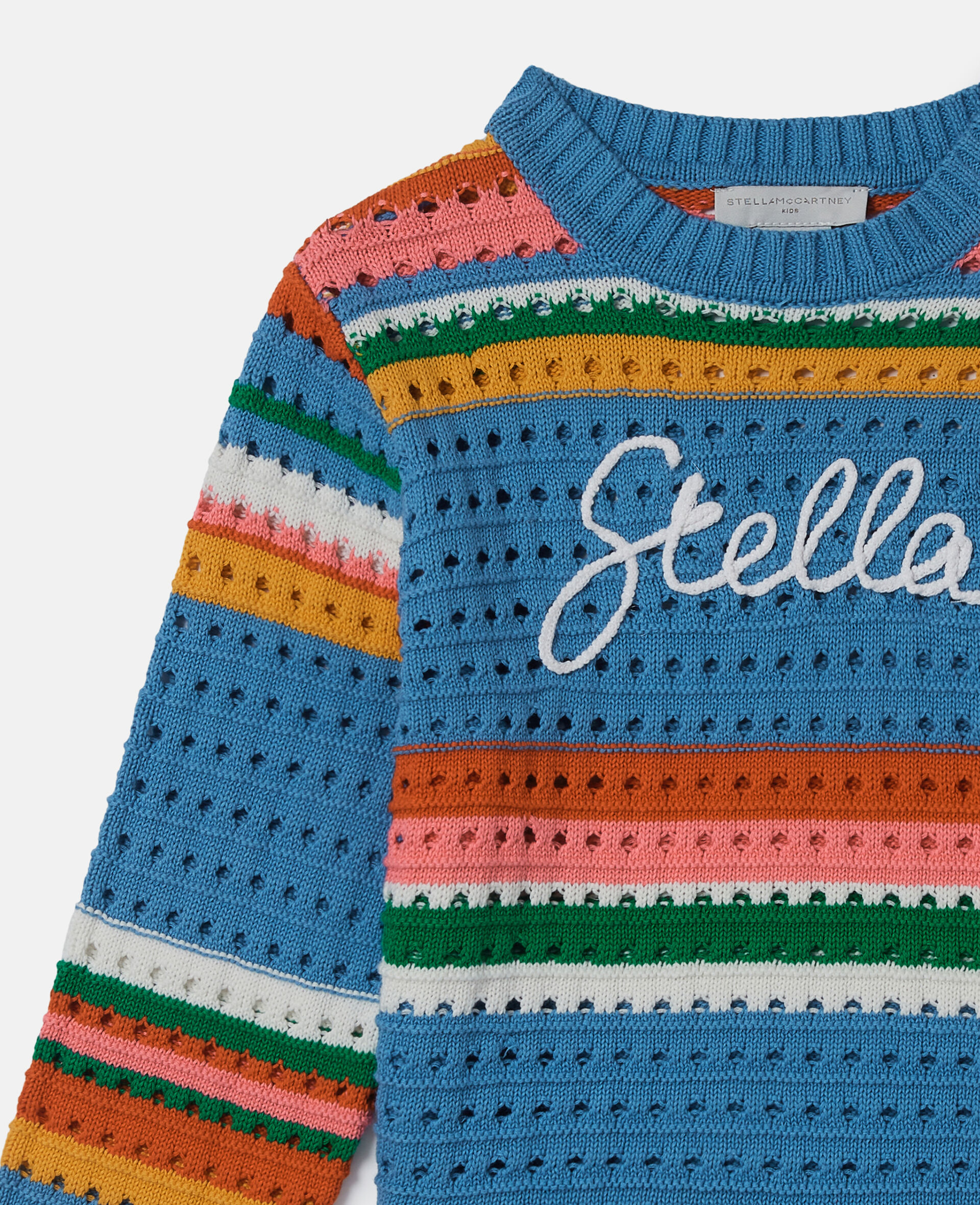 Stella Embroidered Crochet Sweater