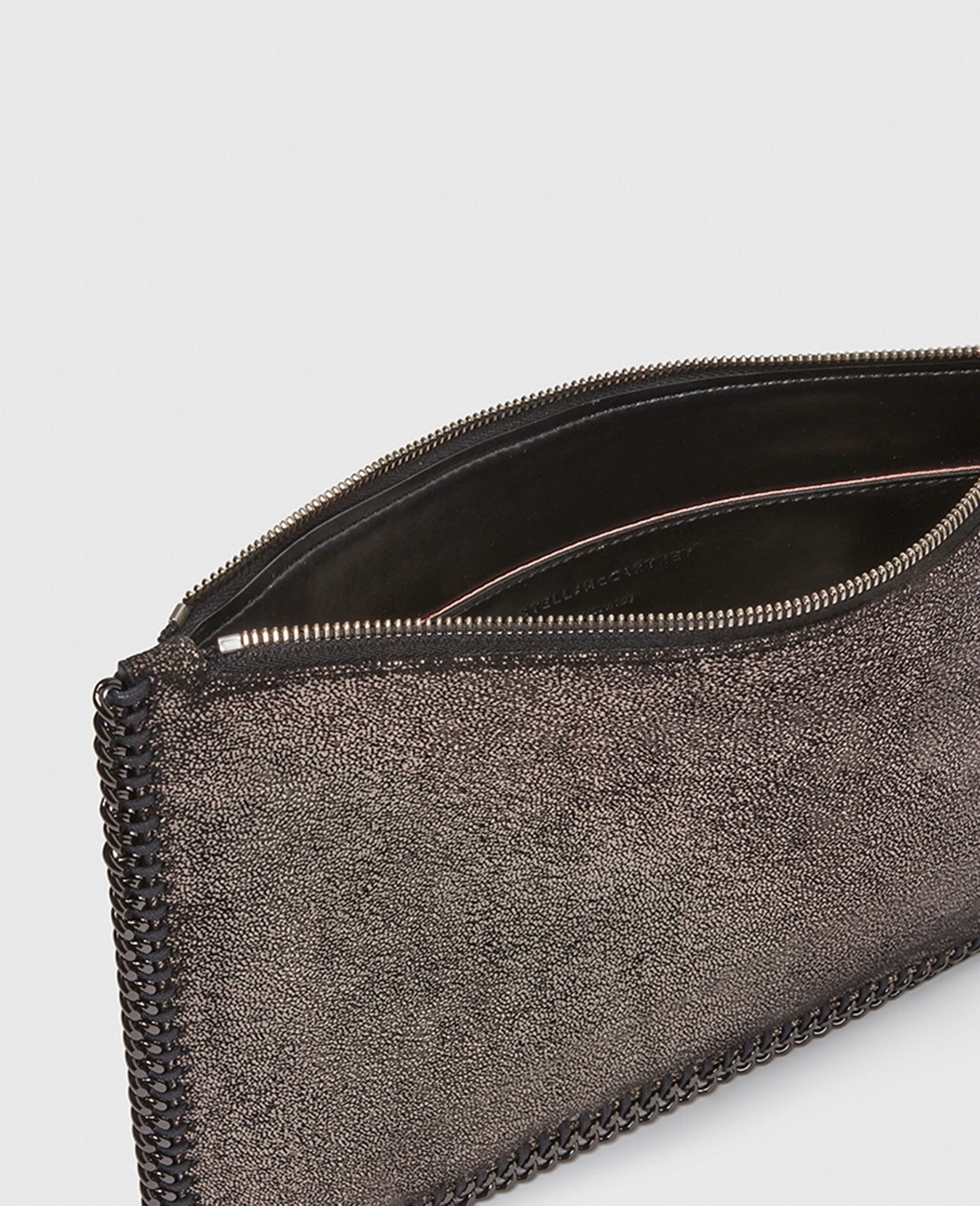 Falabella Metallic Zipper Pouch