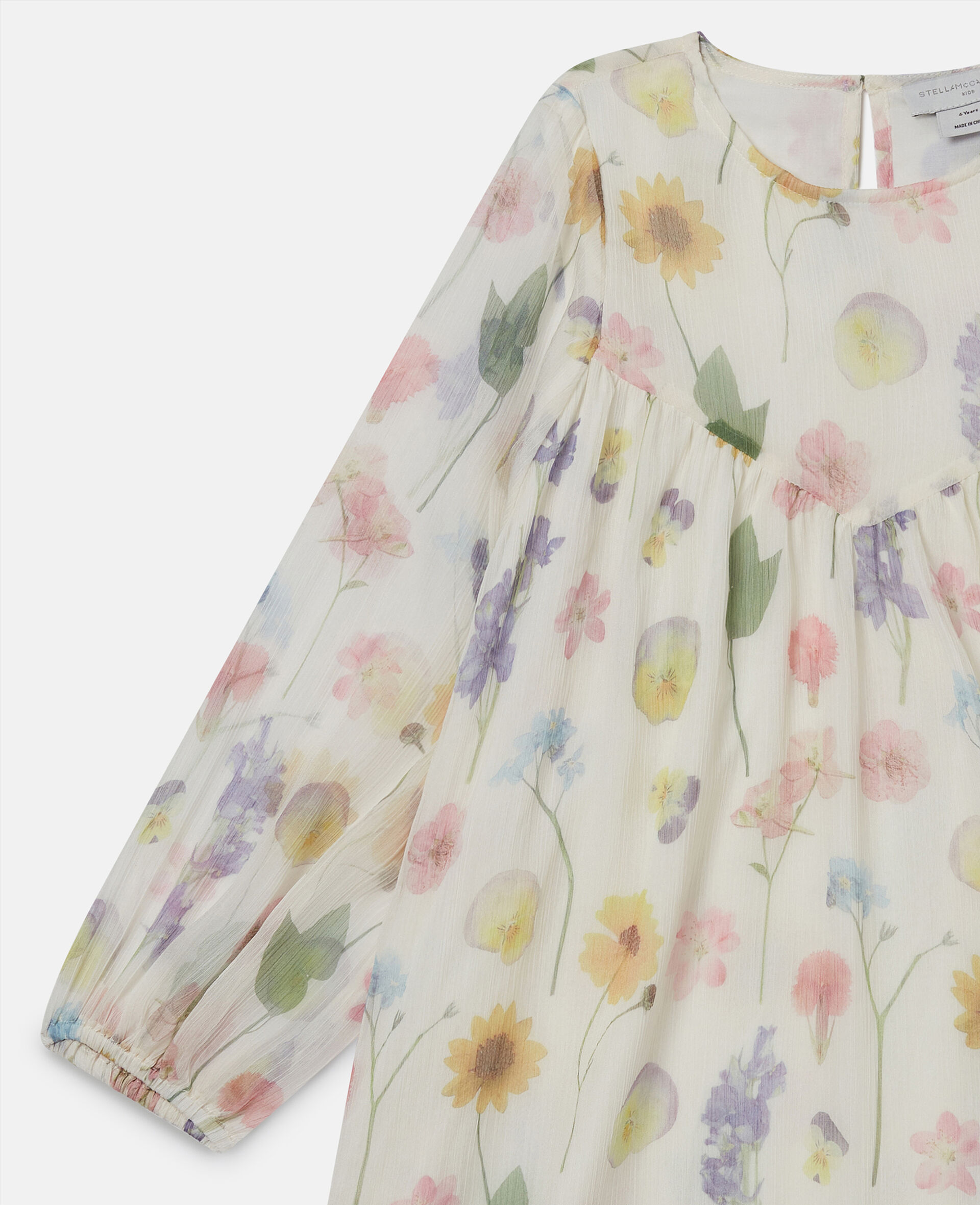 Floral Print Long-Sleeve Dress