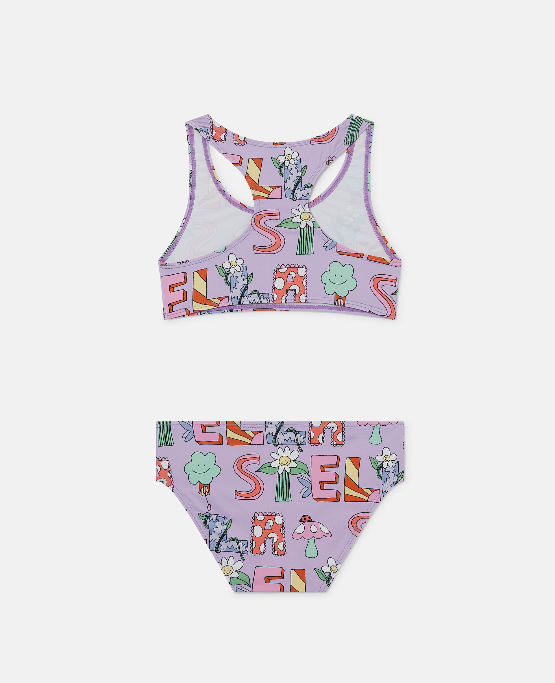 Lettering Print Swimsuit