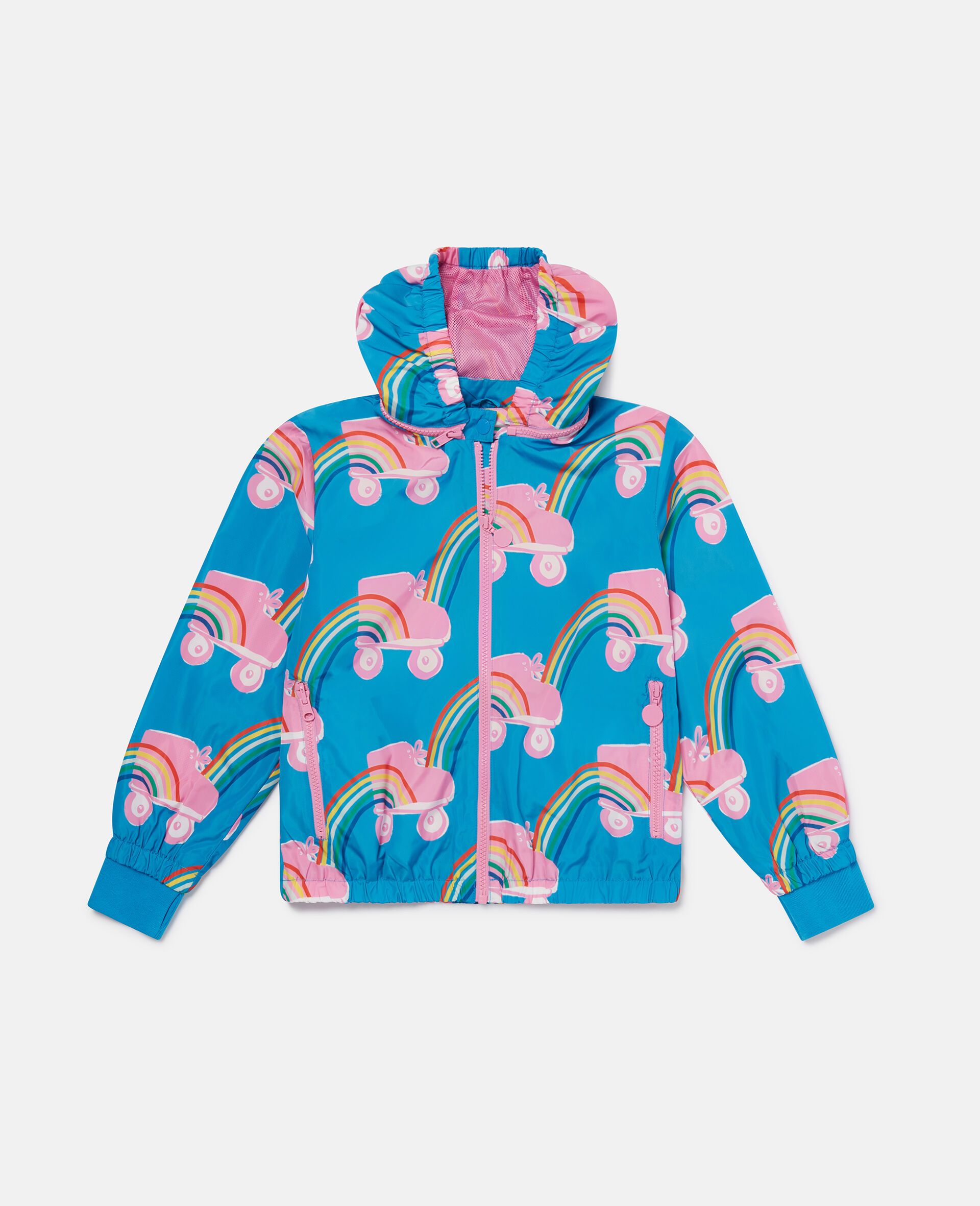 Rollerskate Rainbow Print Fleece