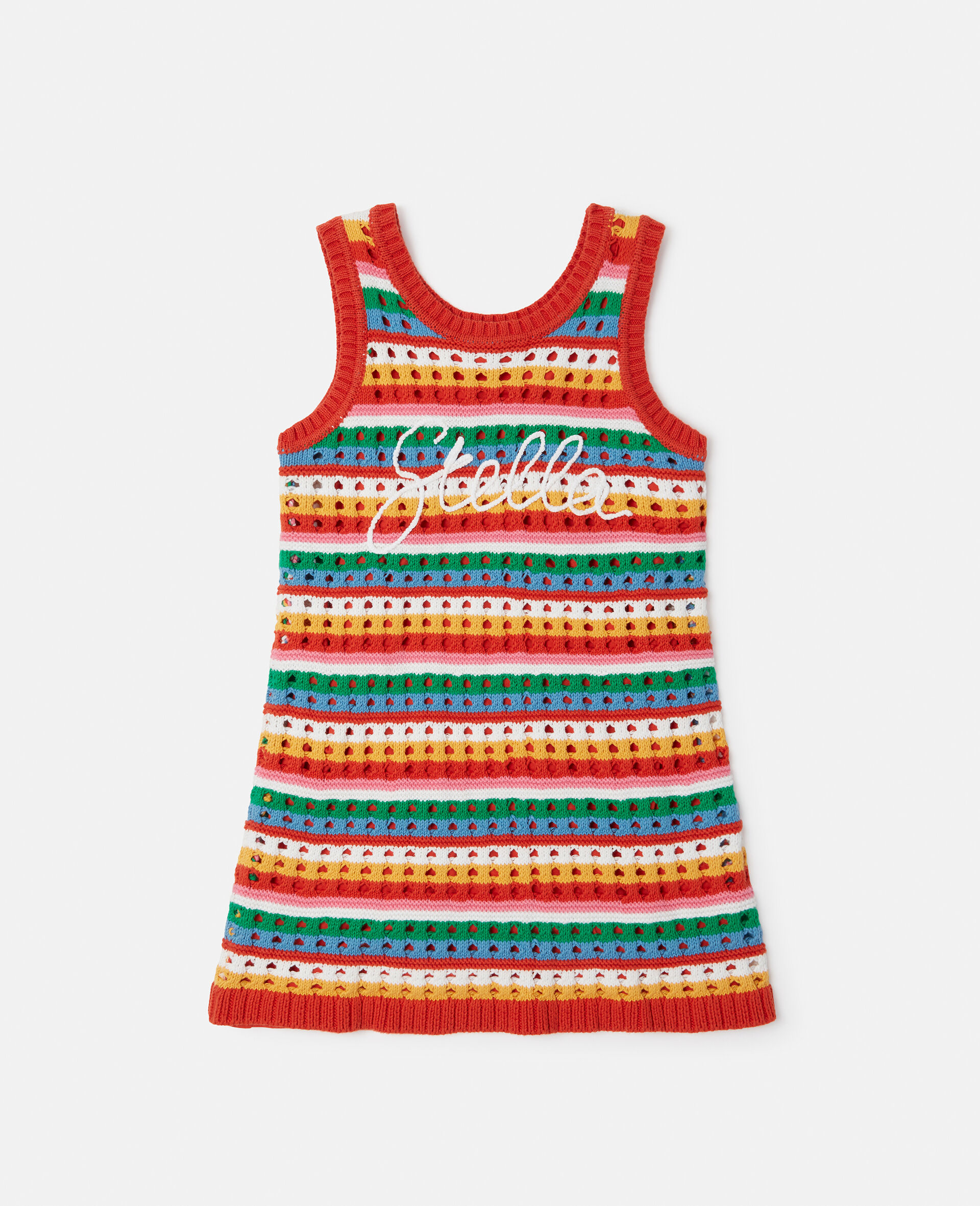 Stella Embroidered Crochet Sleeveless Dress