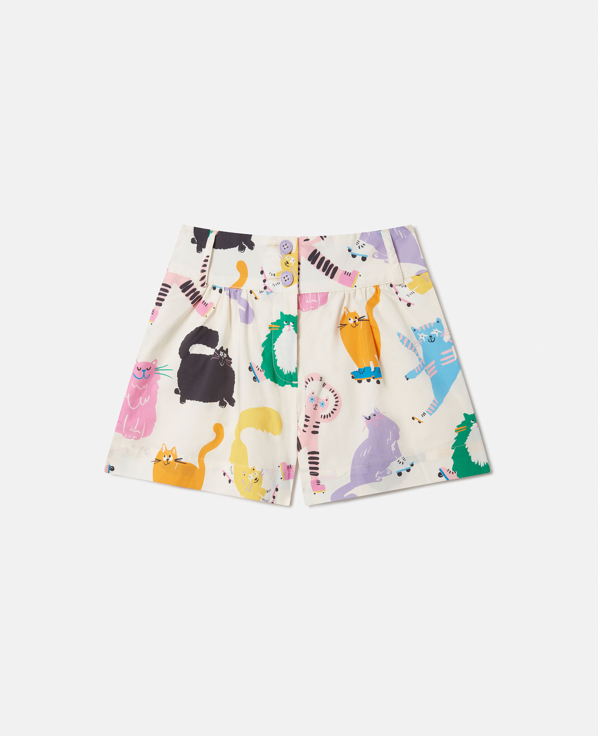 Cats Print Shorts