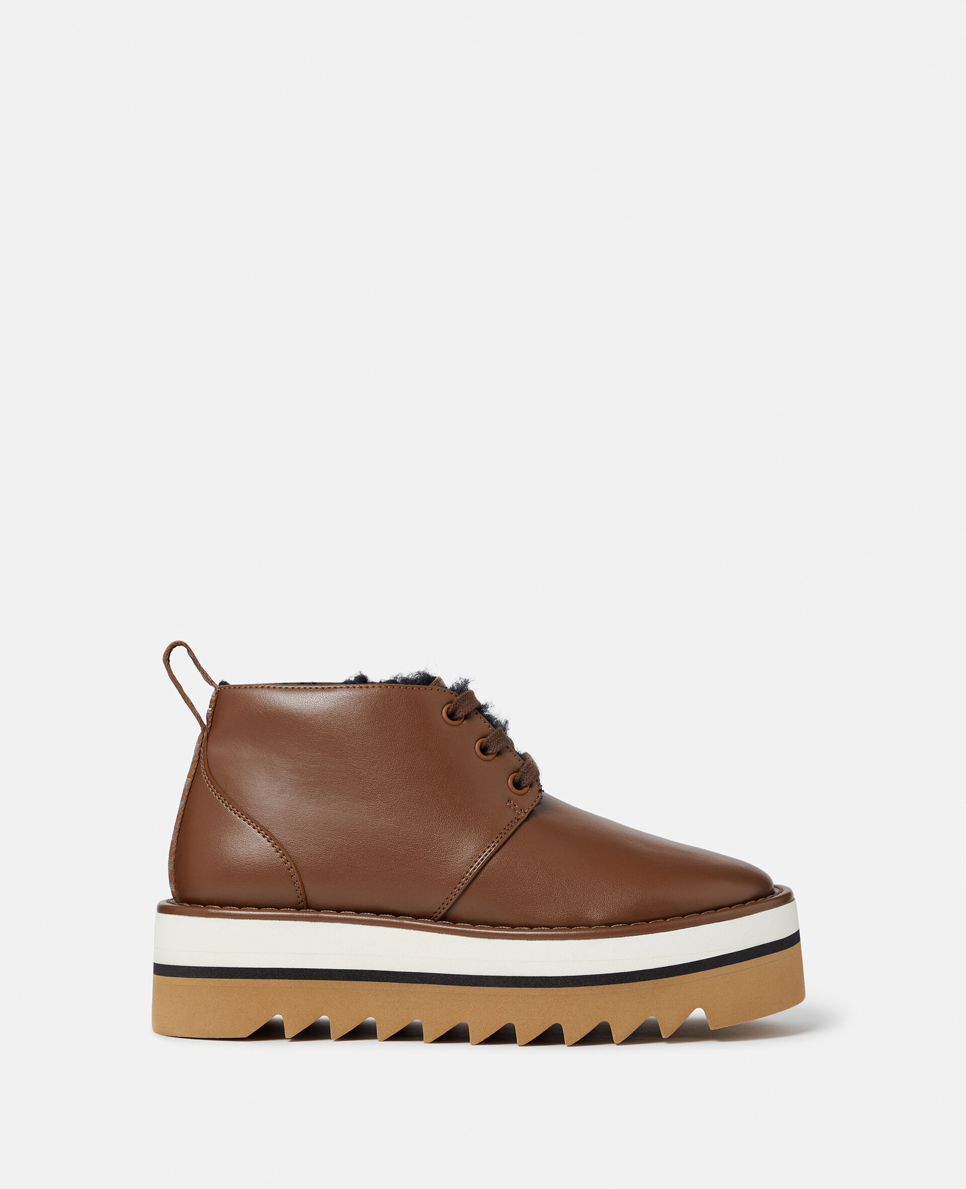 Sneak-Elyse Plush Teddy-Lined Desert Boots