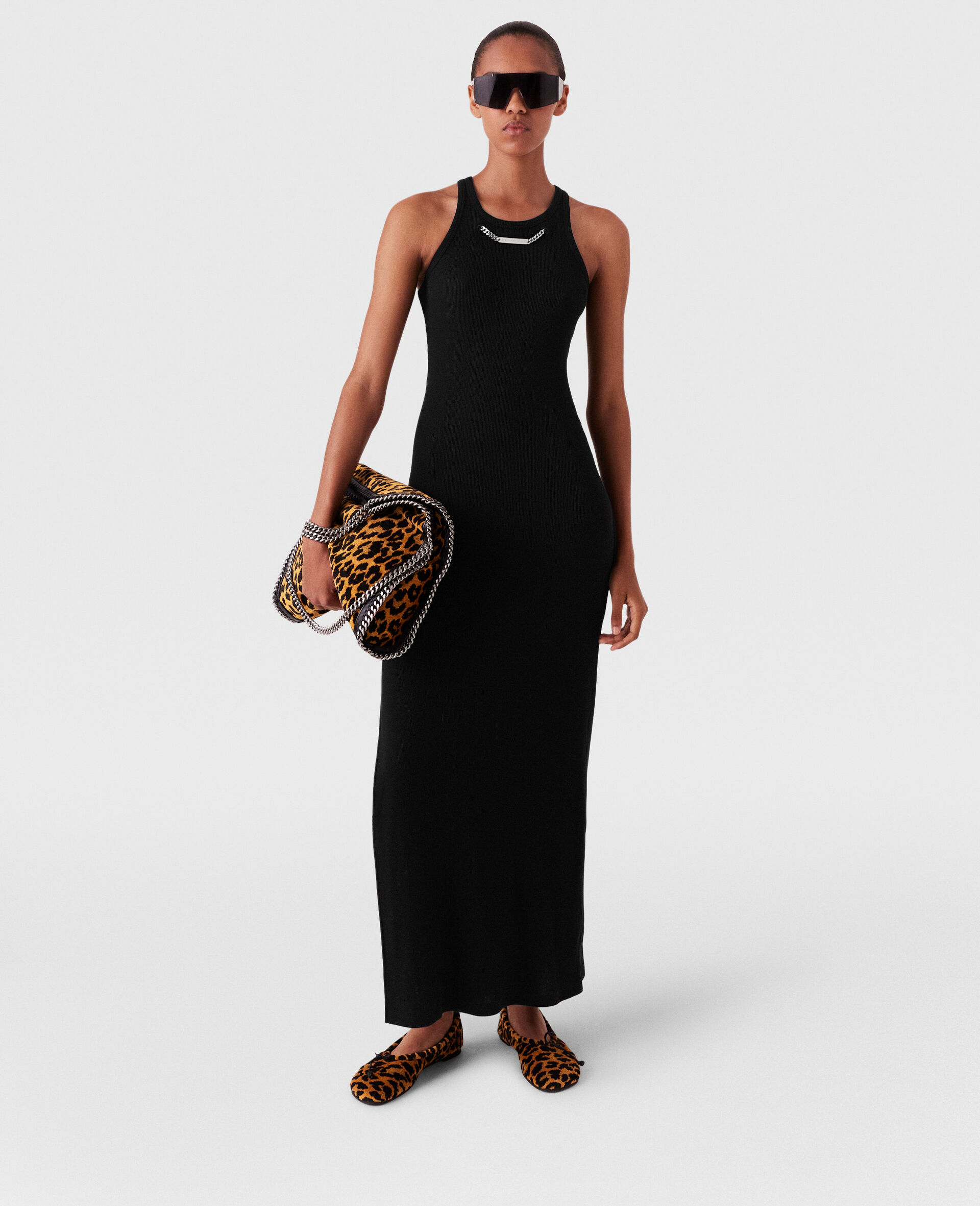 Logo Chain Midi Dress