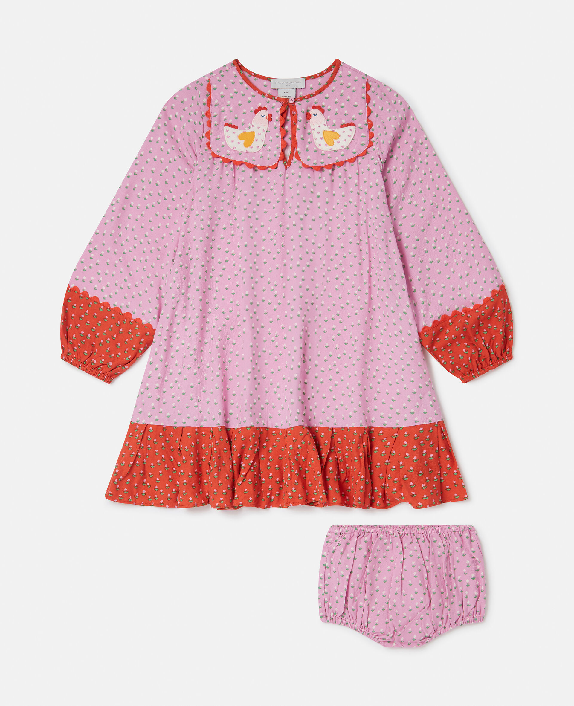 Farmyard Appliqué Dress