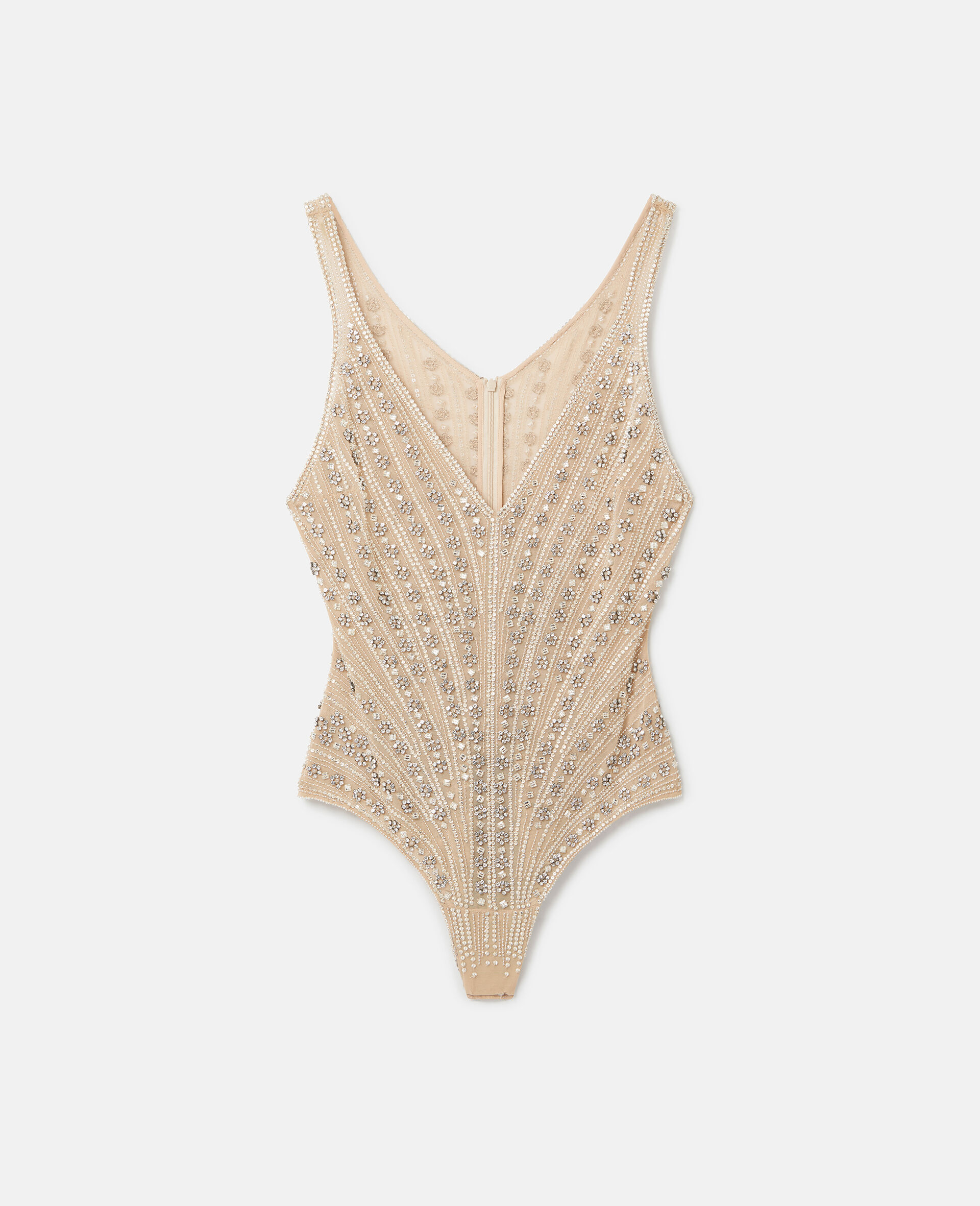 Glass Bead-Embellished Bodysuit
