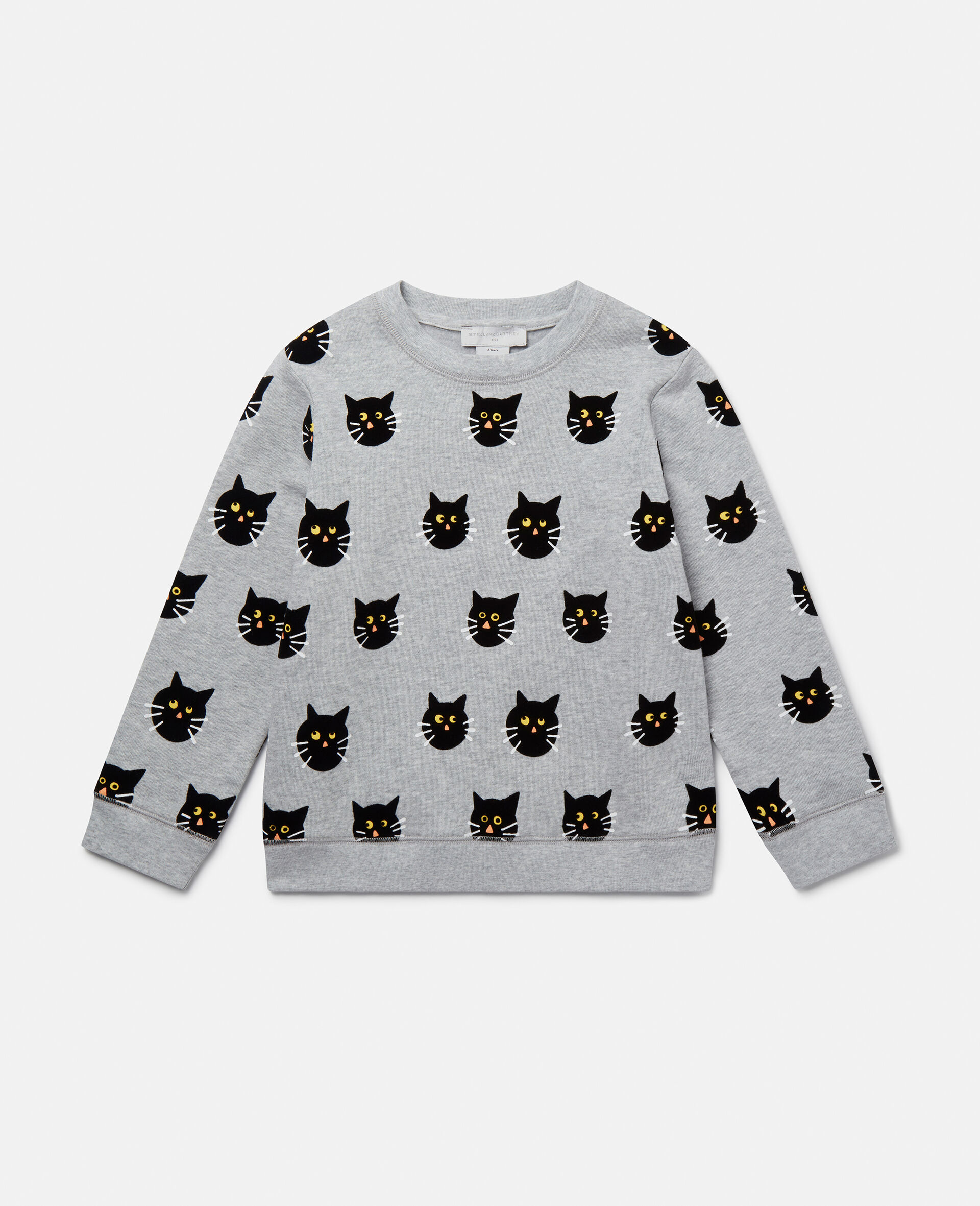 Spooky Cat Pattern Sweatshirt
