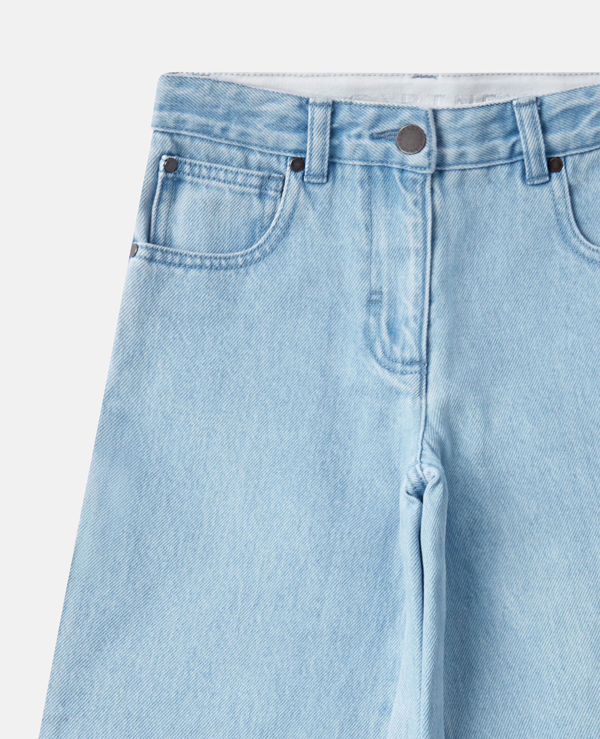Mid-Rise Wide-Leg Denim Jeans