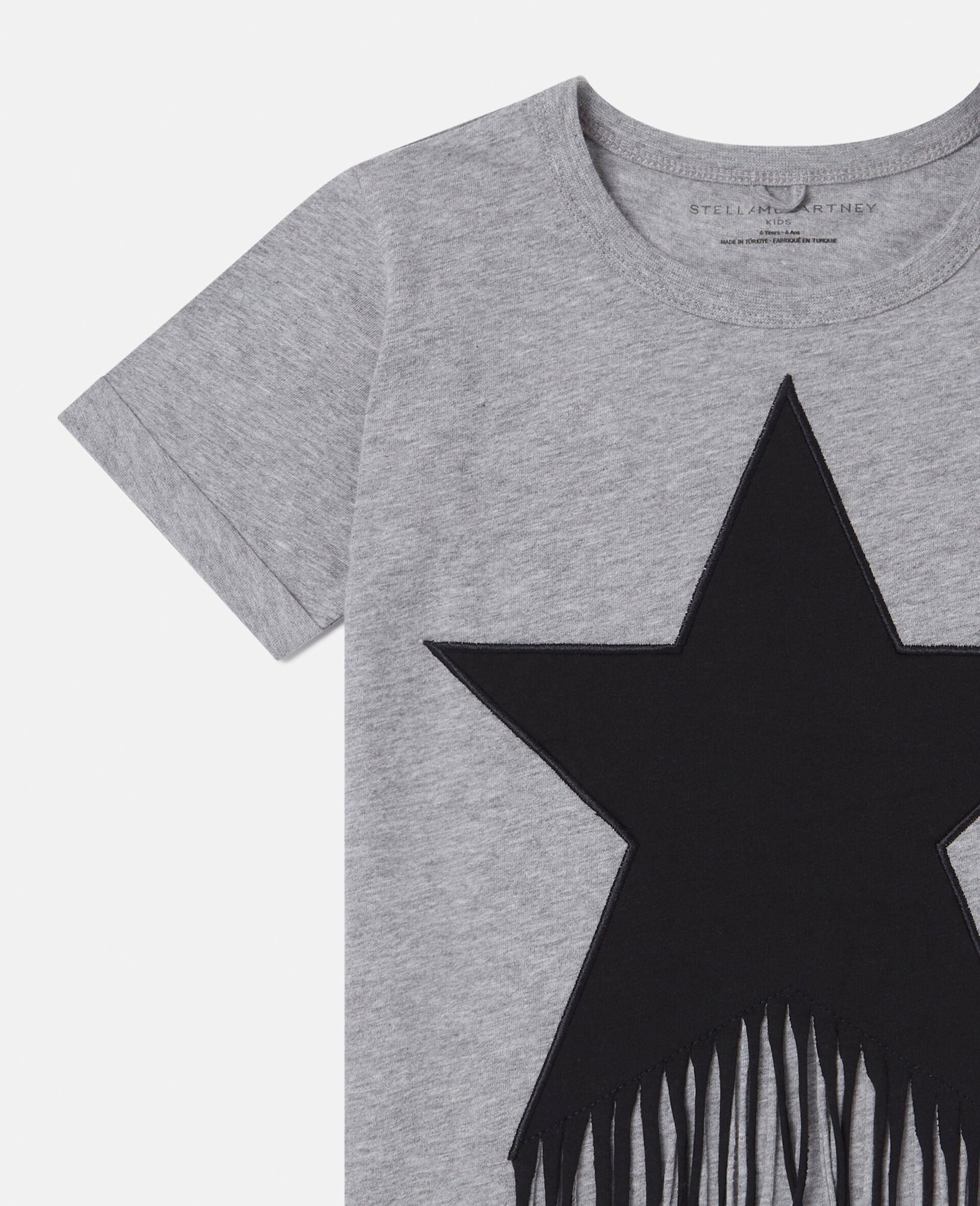 Star Graphic Fringed T-Shirt