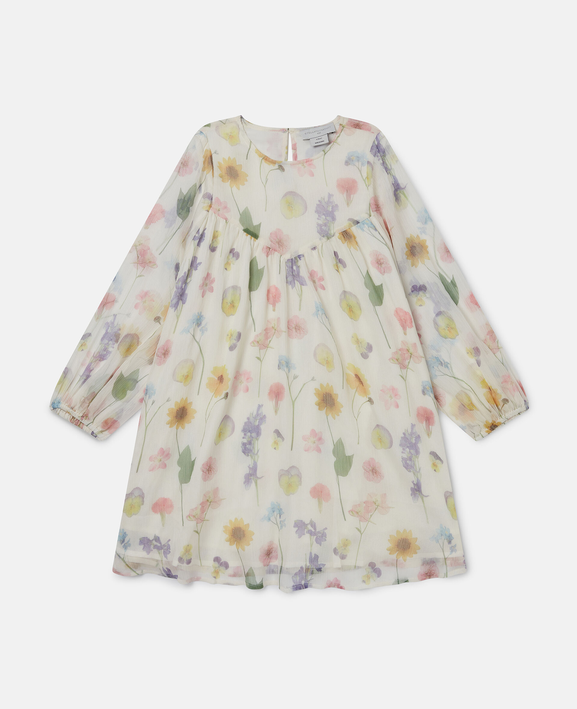 Floral Print Long-Sleeve Dress