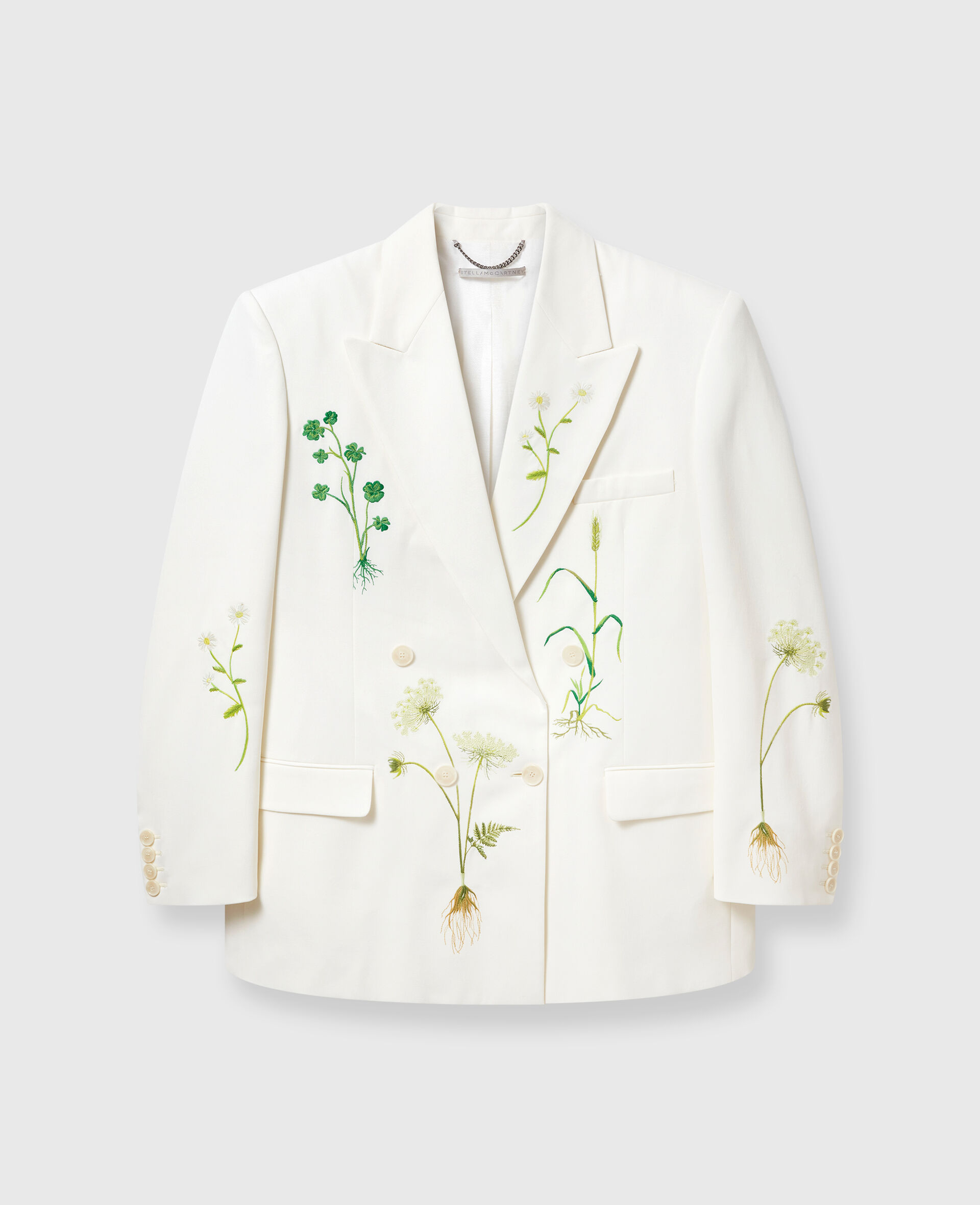 Oversized Floral Double-Breasted Blazer
