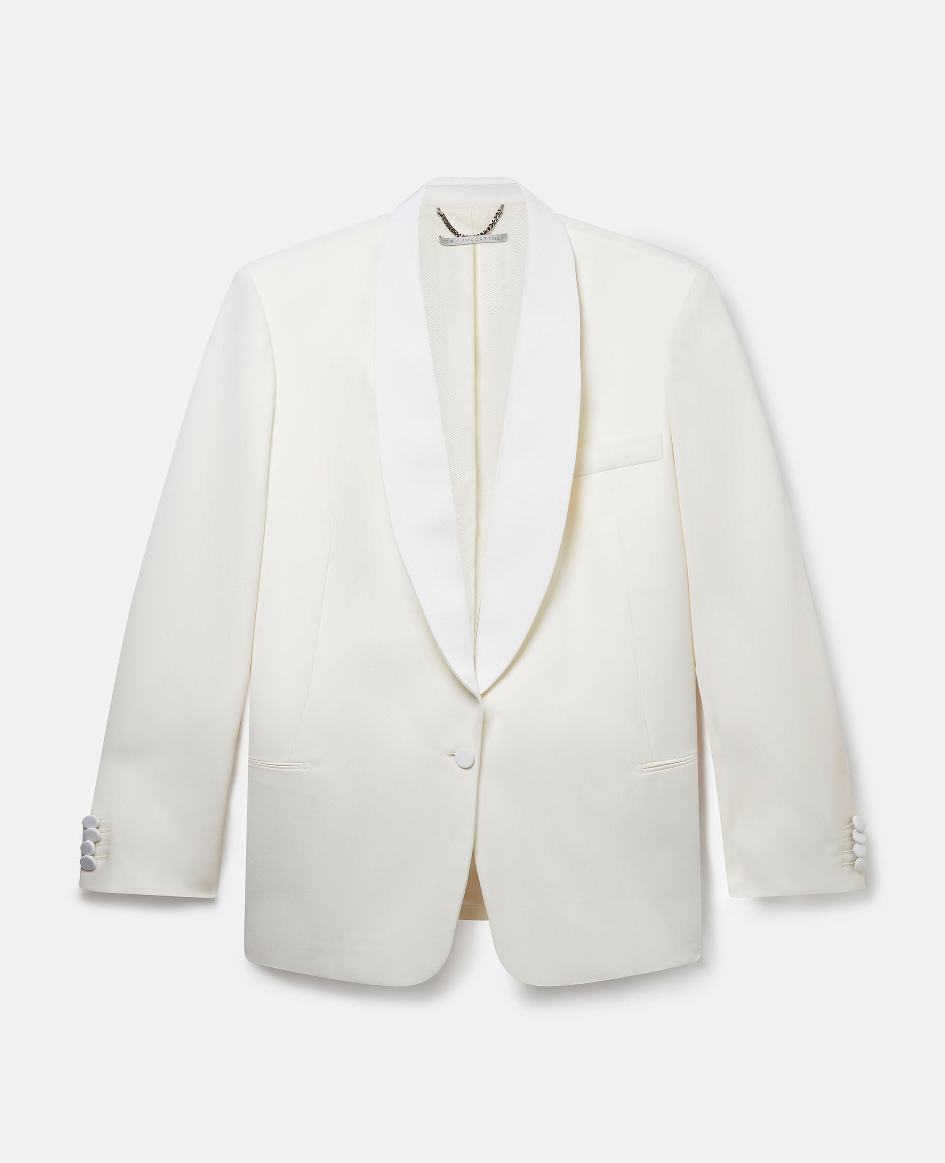 Wool Blazer with Shawl Lapels