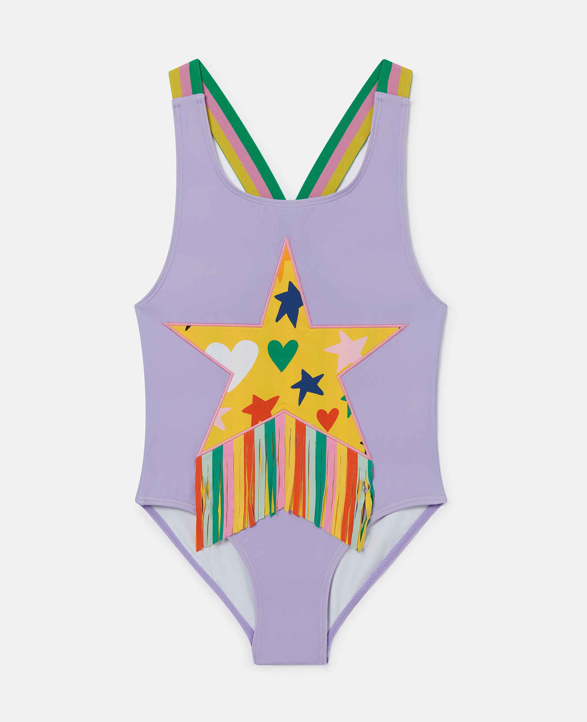 Star Graphic Fringe Swimsuit
