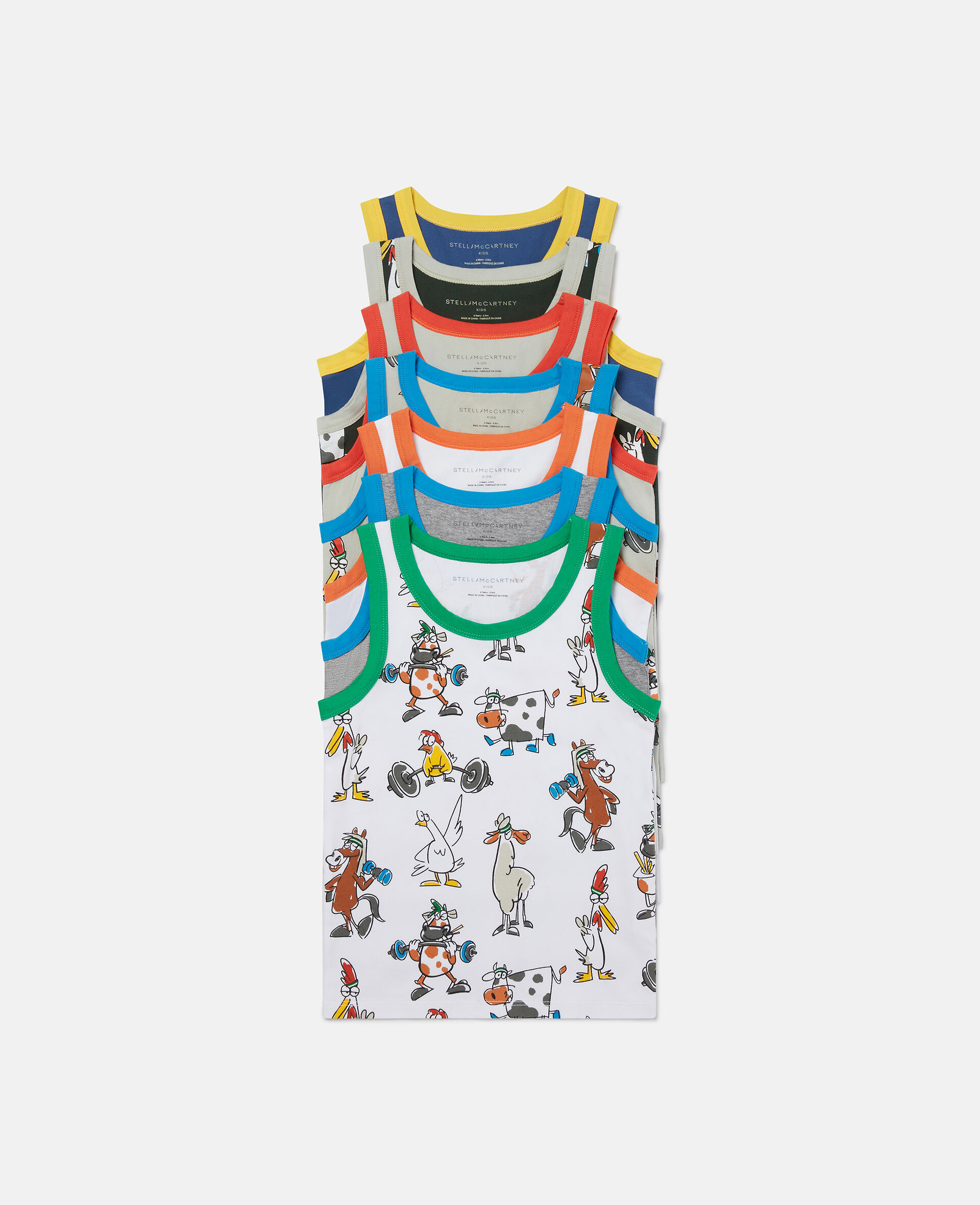 7 Pack of Farmyard Print UnderShirts