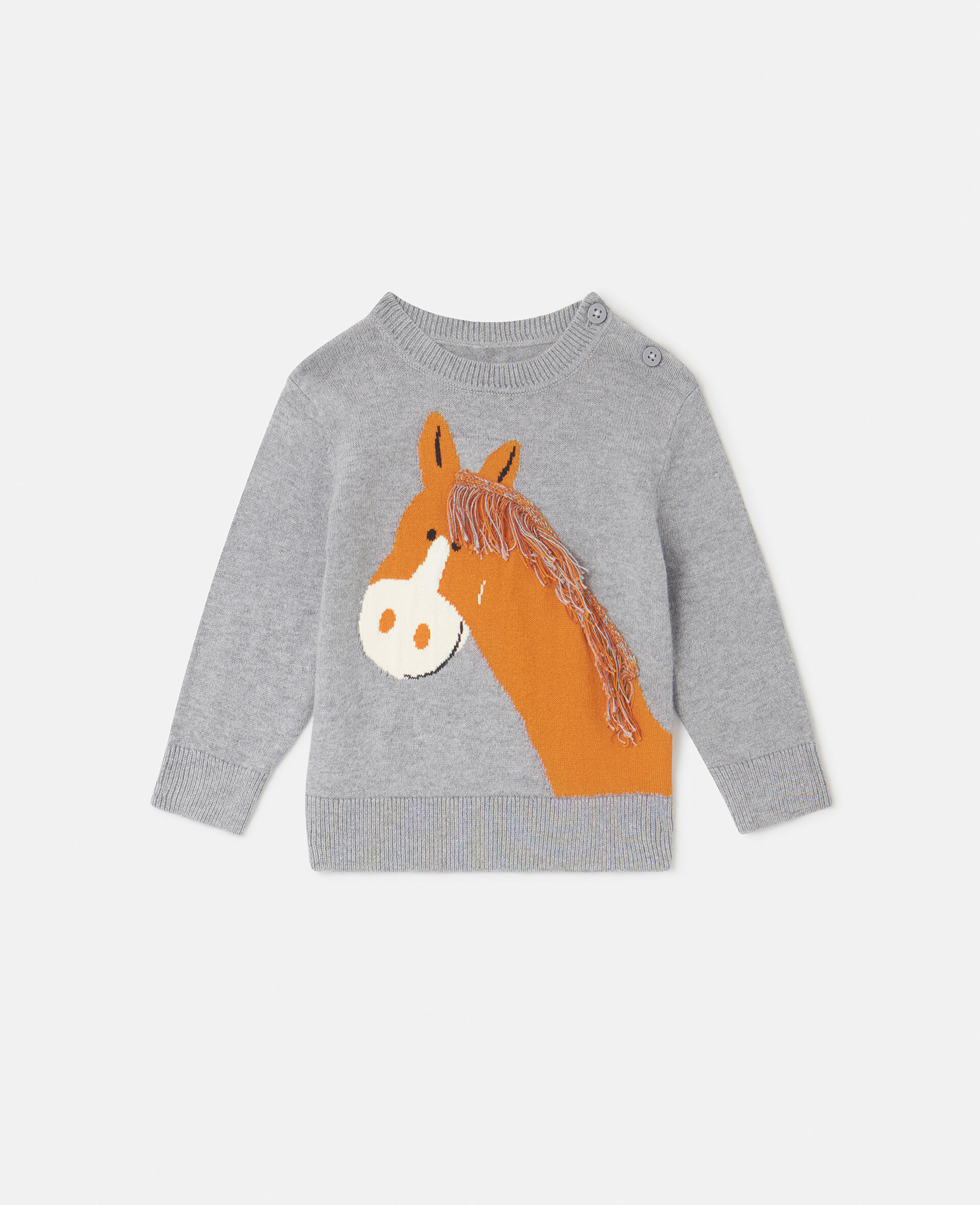 Horse Graphic Fringed Sweatshirt