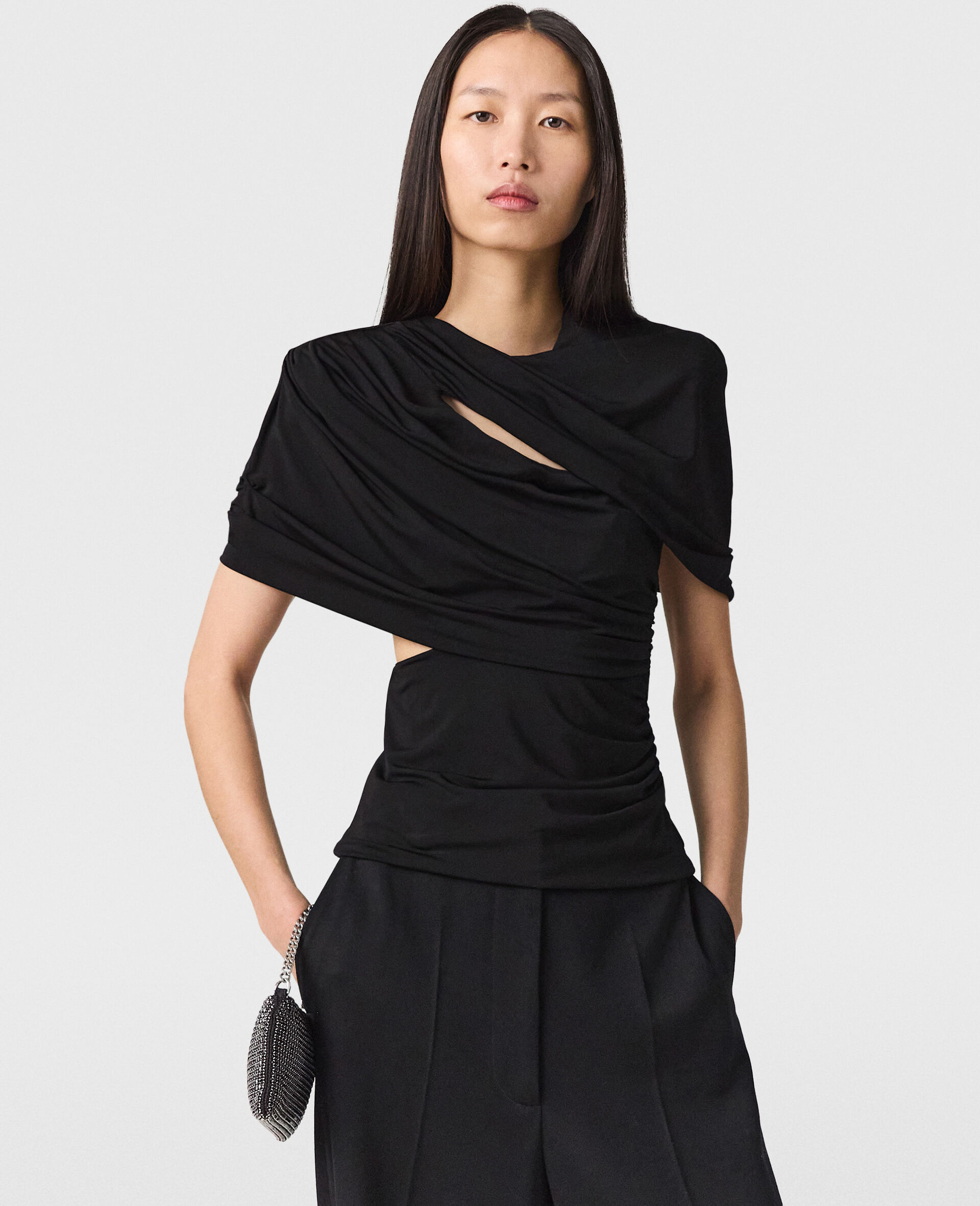 Layered Wrap Top