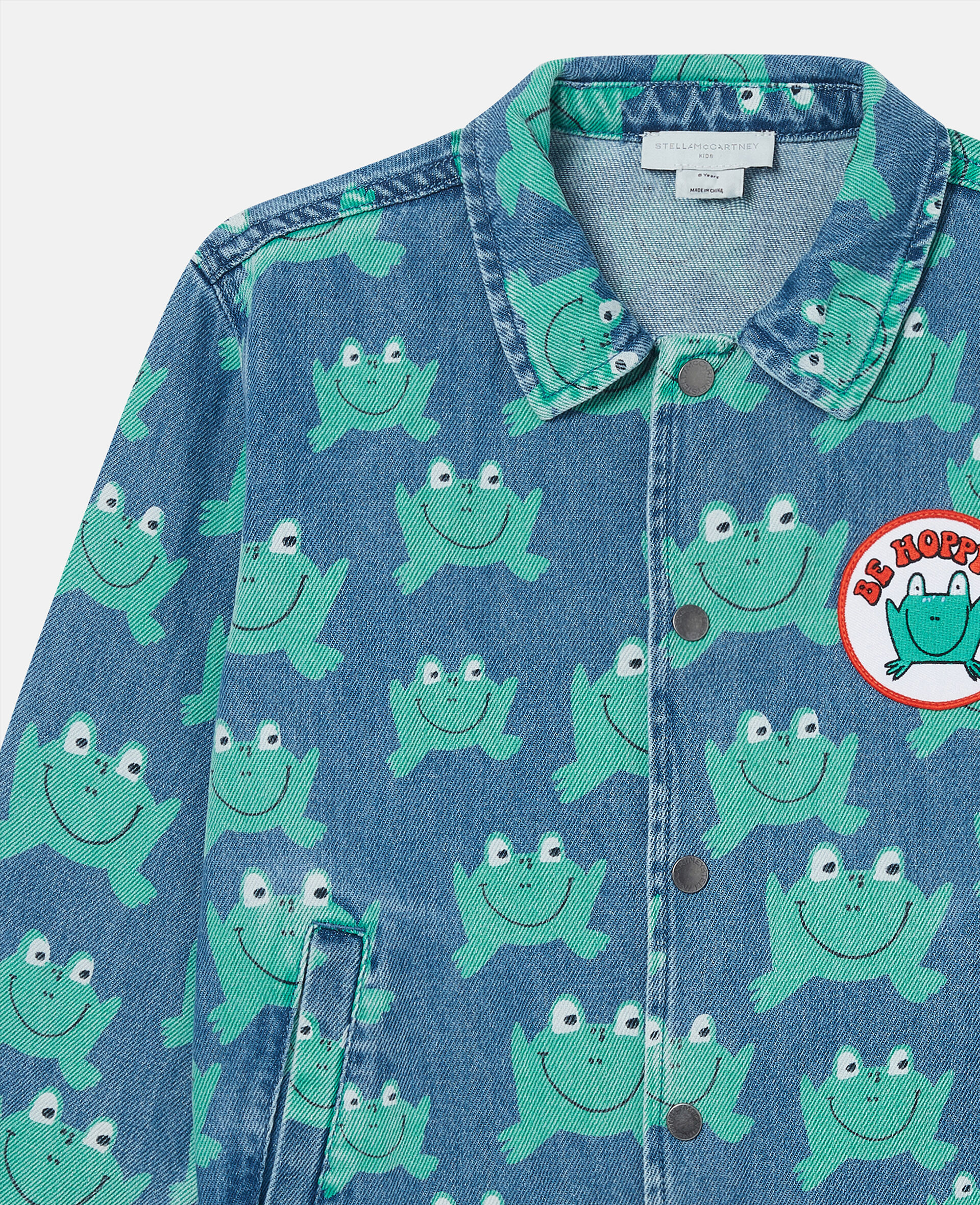 Frog Print Denim Jacket