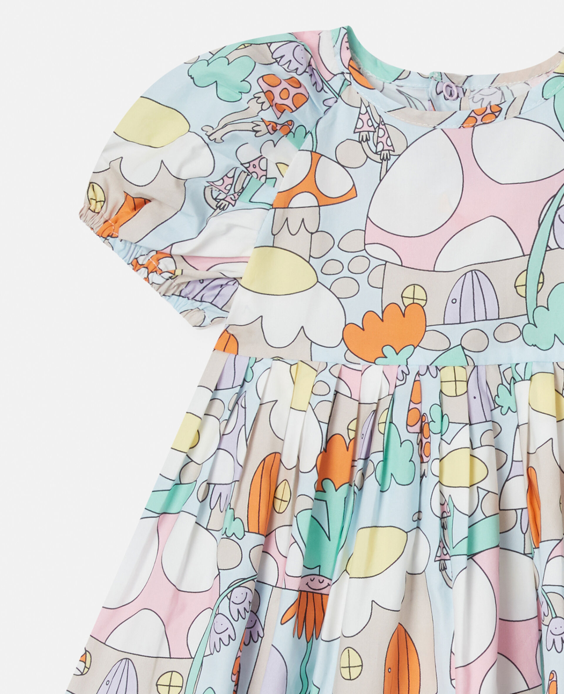 Woodland Print Short Sleeve Dress and Bloomers Set