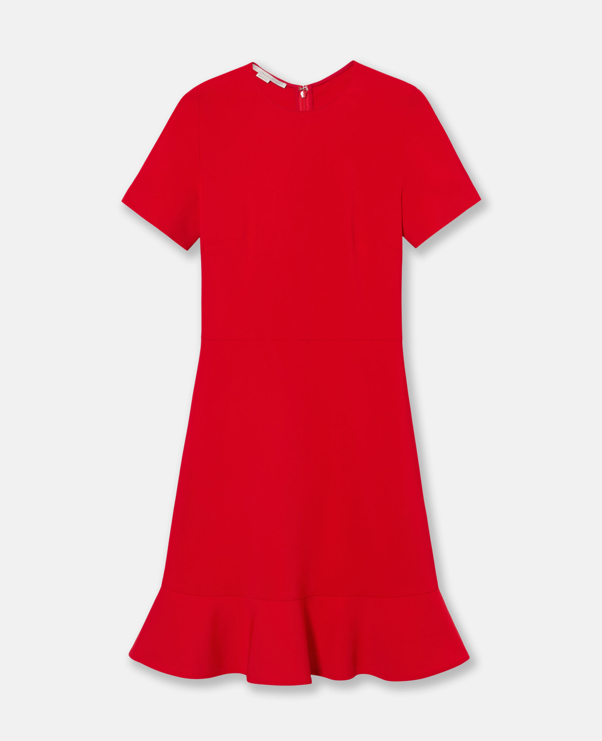 Frilled Short Sleeve Midi Dress