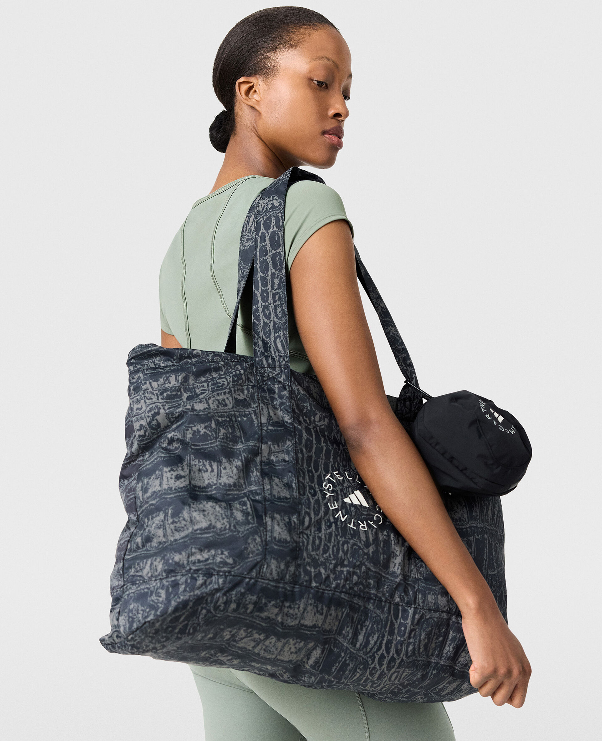 Logo Graphic Print Packable Tote