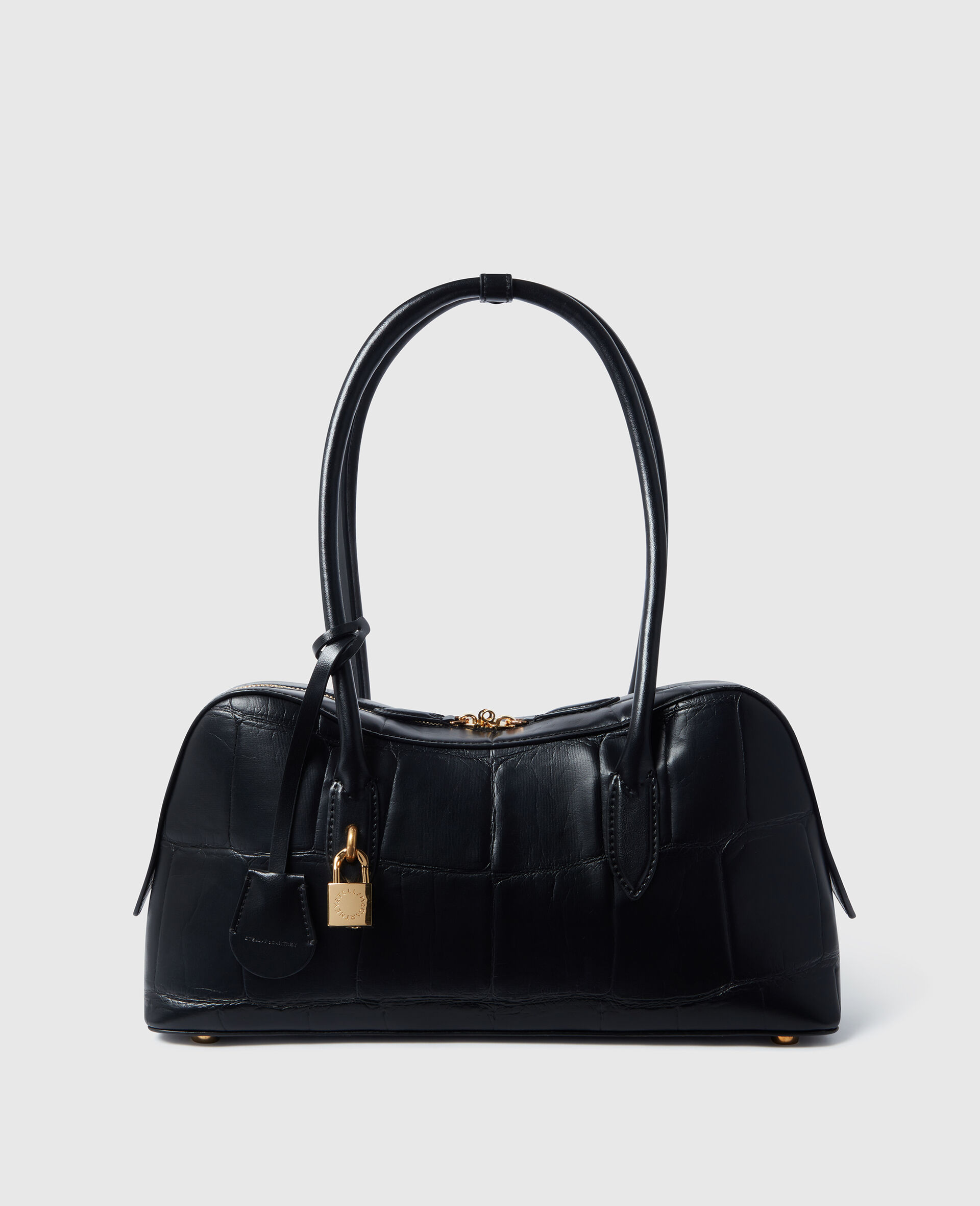Ryder Crocodile-Embossed Shoulder Bag