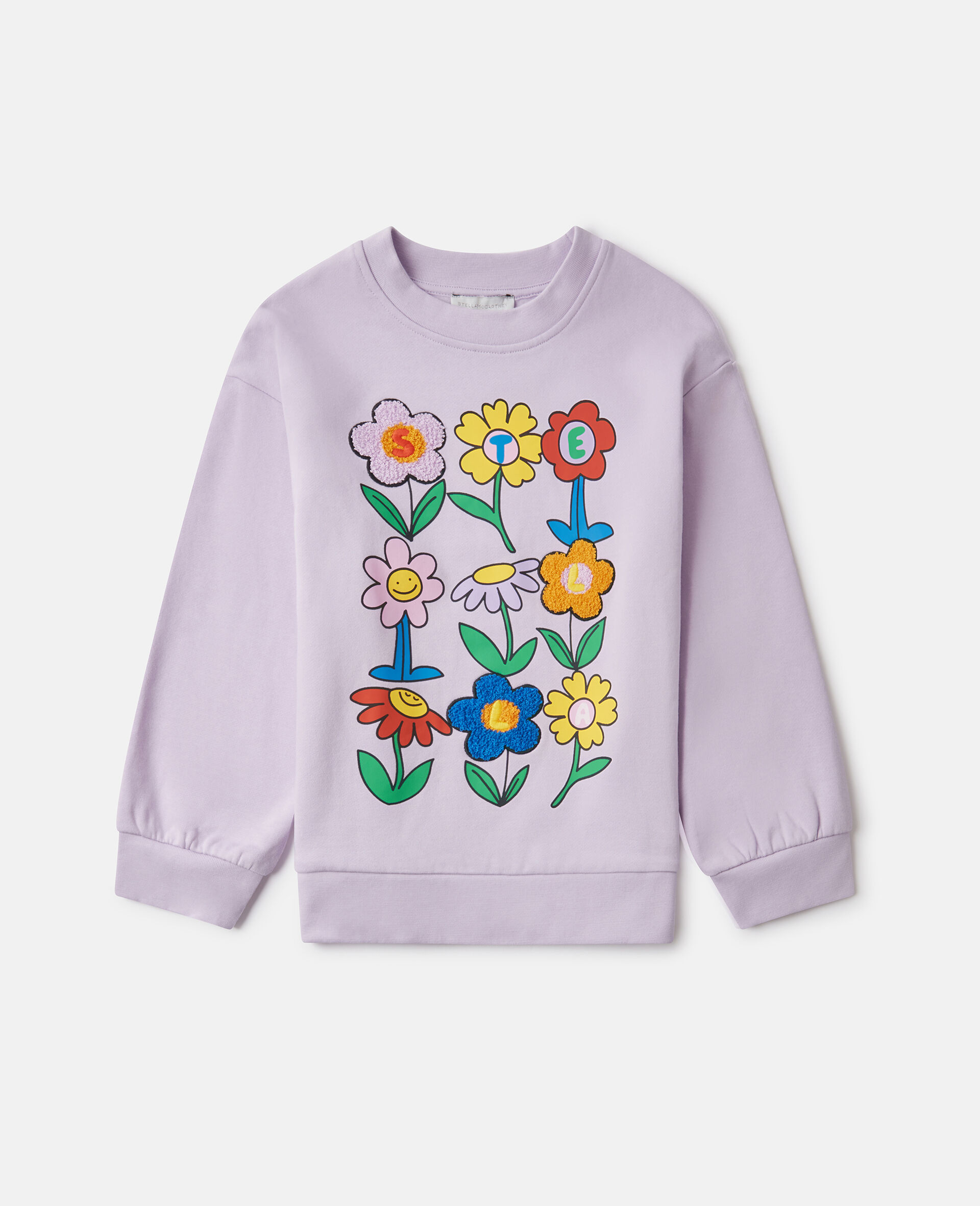 Flower Graphic Crewneck Sweatshirt