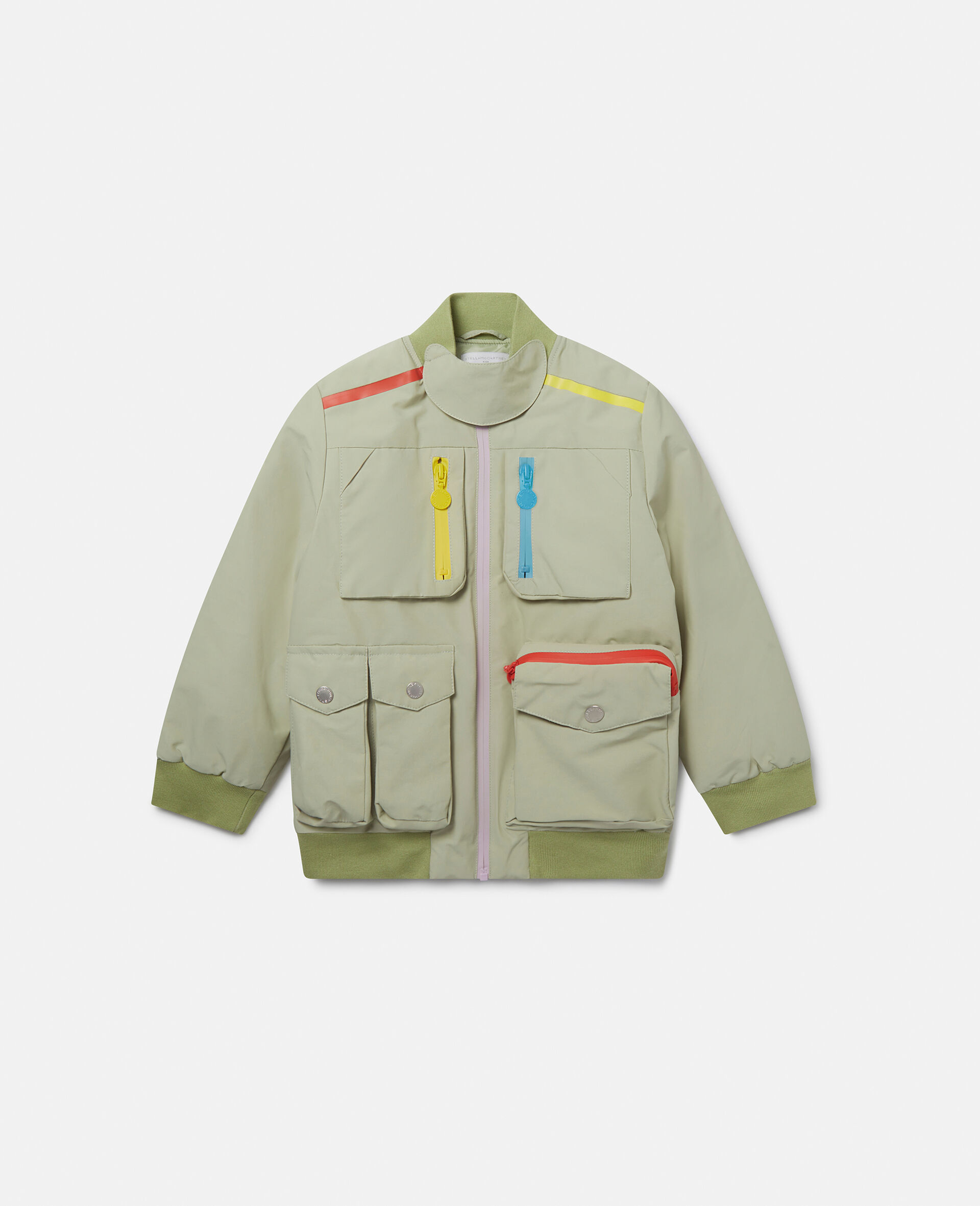 Multi-Pocket High-Neck Jacket
