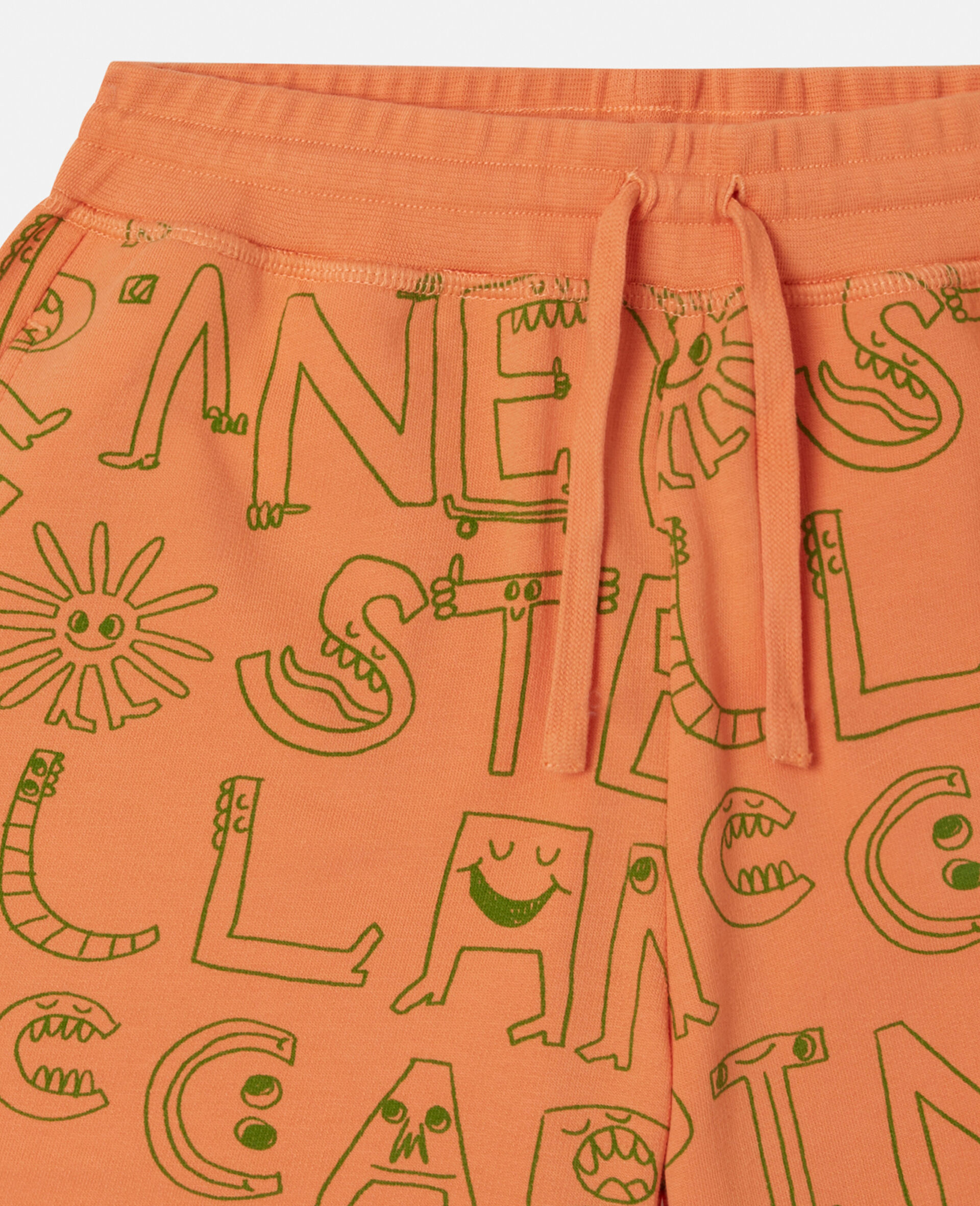 Brand Lettering Print Shorts