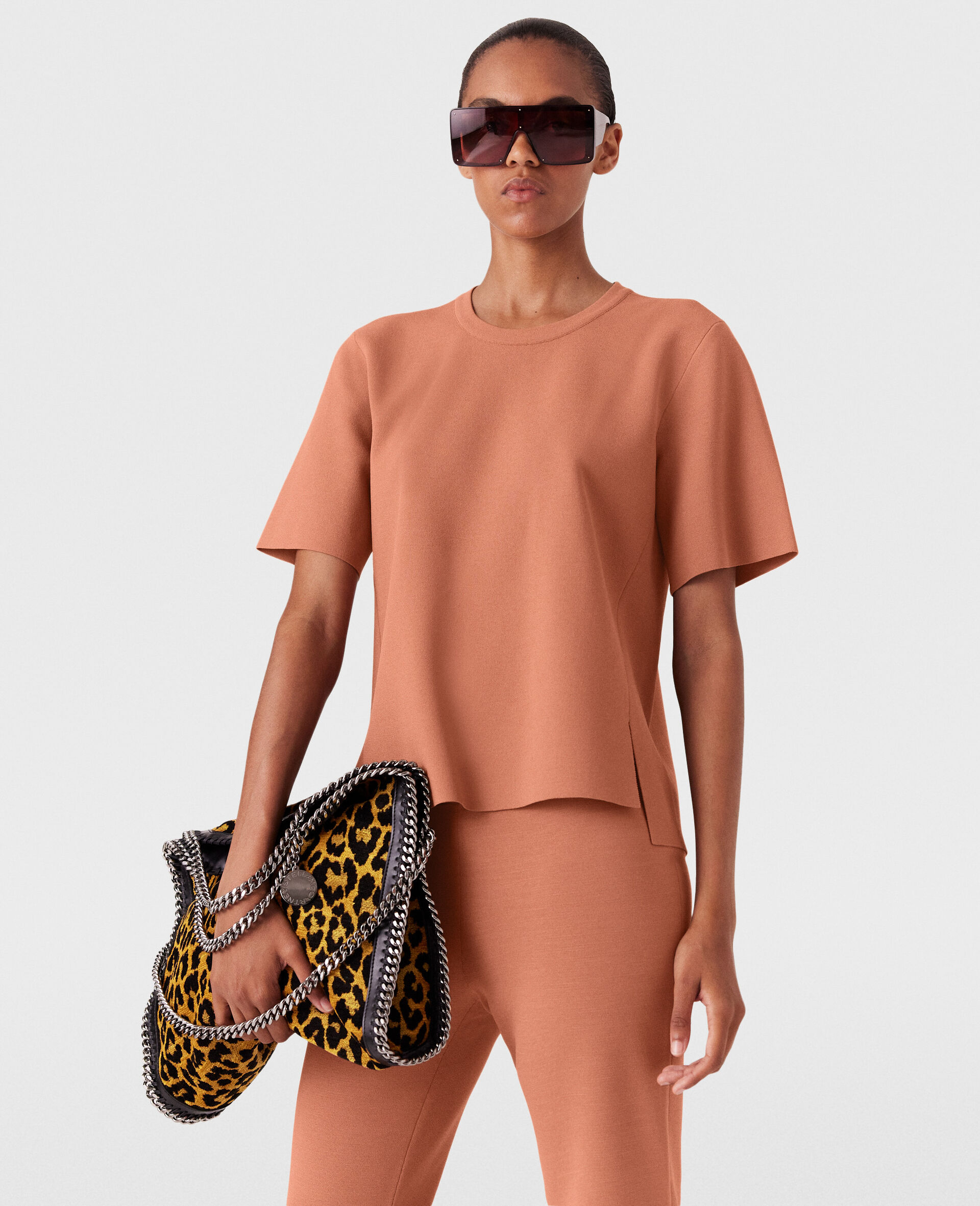 Compact Knit Short-Sleeve T-Shirt