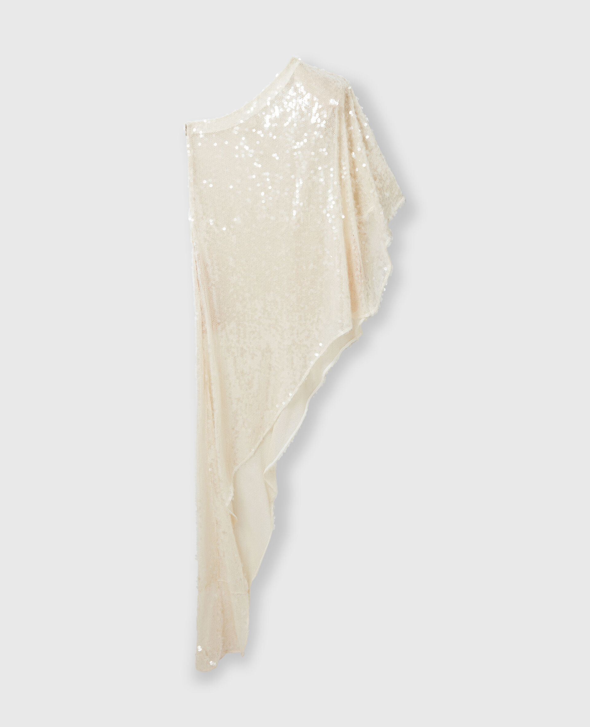 One-Sleeve Sequin Dress