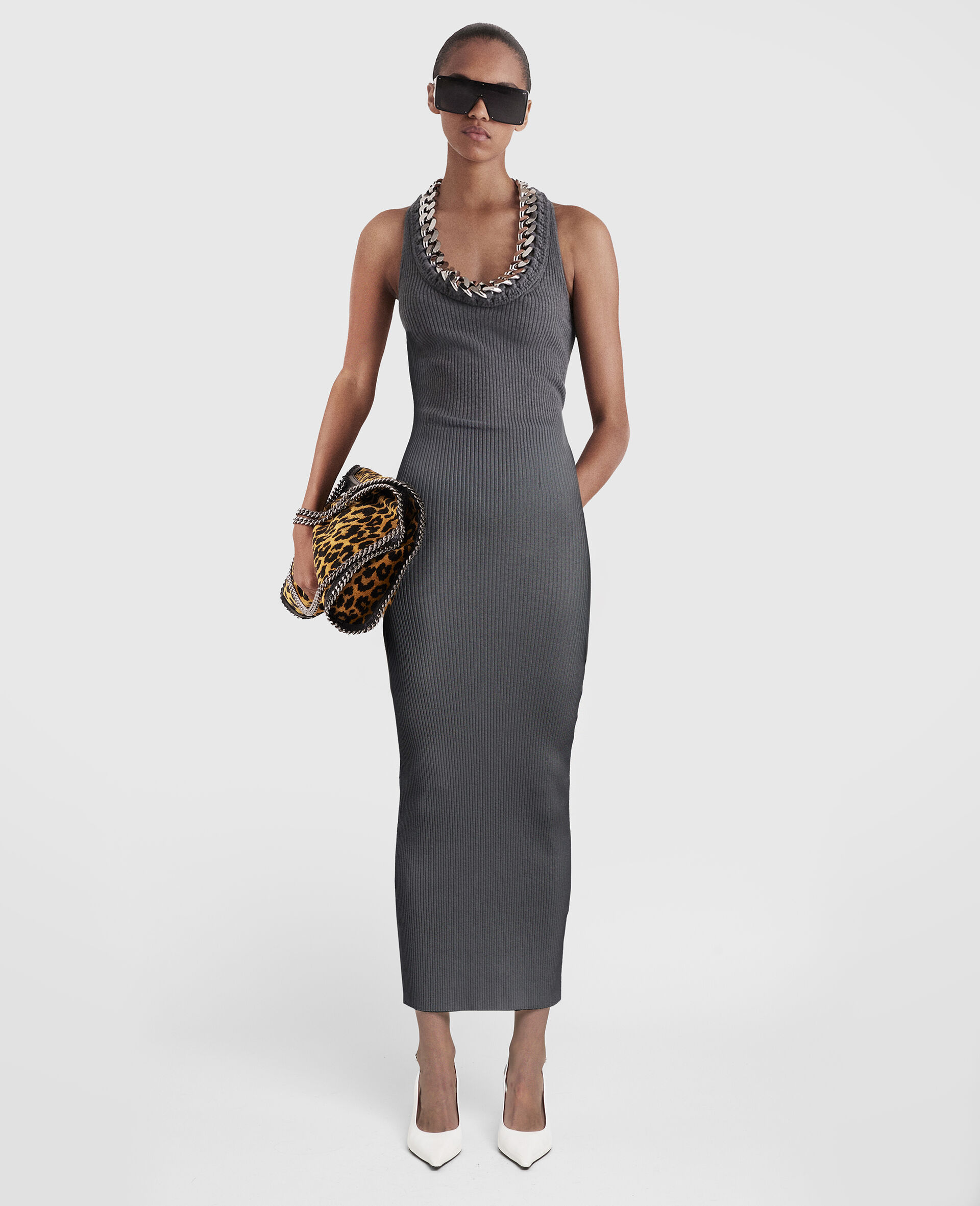 Chunky Chain Midi Dress