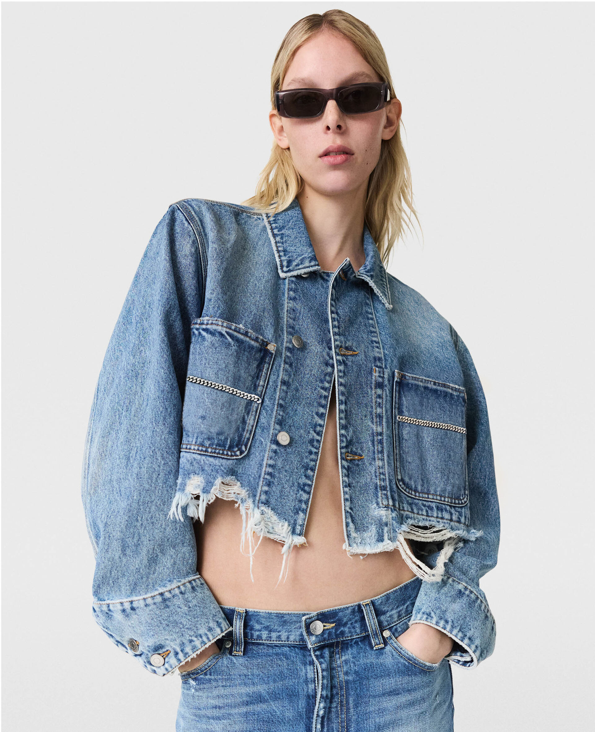 Falabella Pocket Denim Jacket